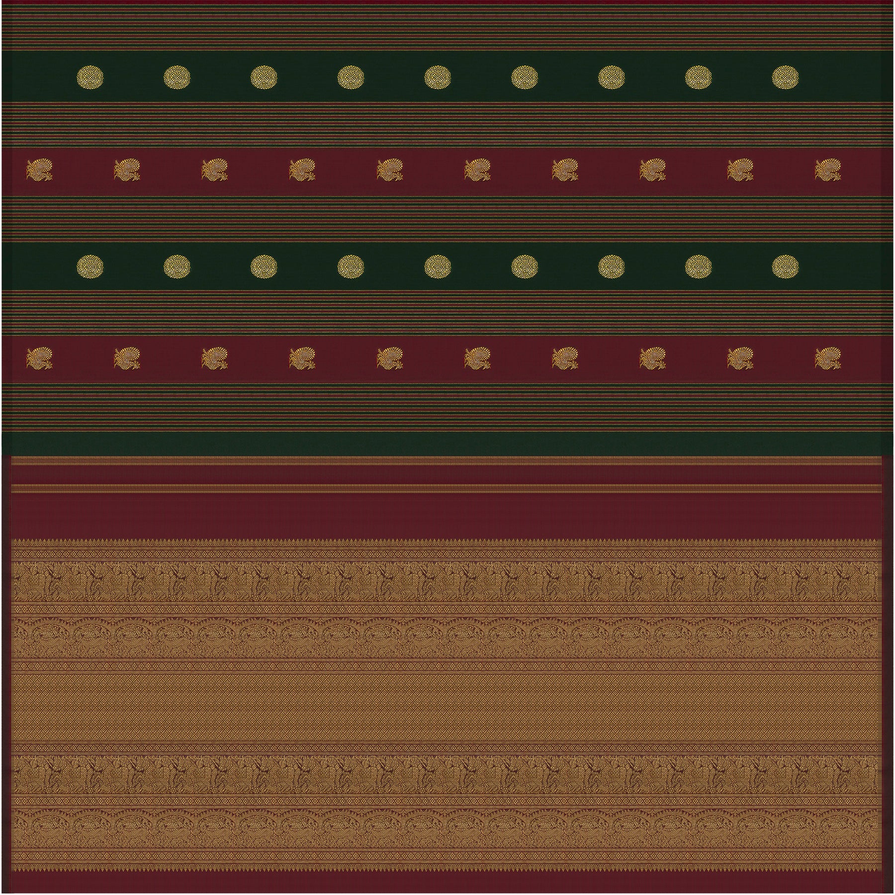 Kanakavalli Kanjivaram Silk Sari 26-595-HS001-02104 - Full View