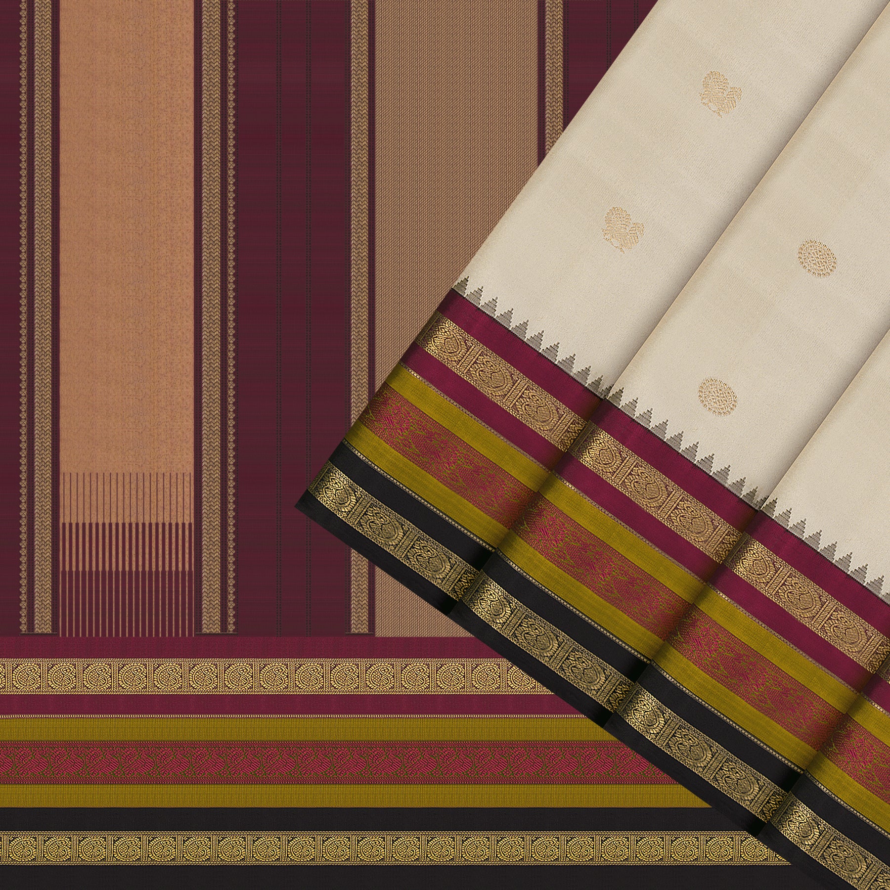 Kanakavalli Kanjivaram Silk Sari 26-595-HS001-02154 - Cover View