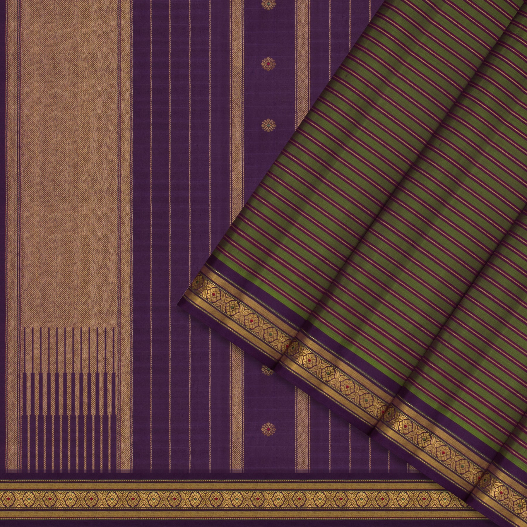 Kanakavalli Kanjivaram Silk Sari 26-595-HS001-02160 - Cover View