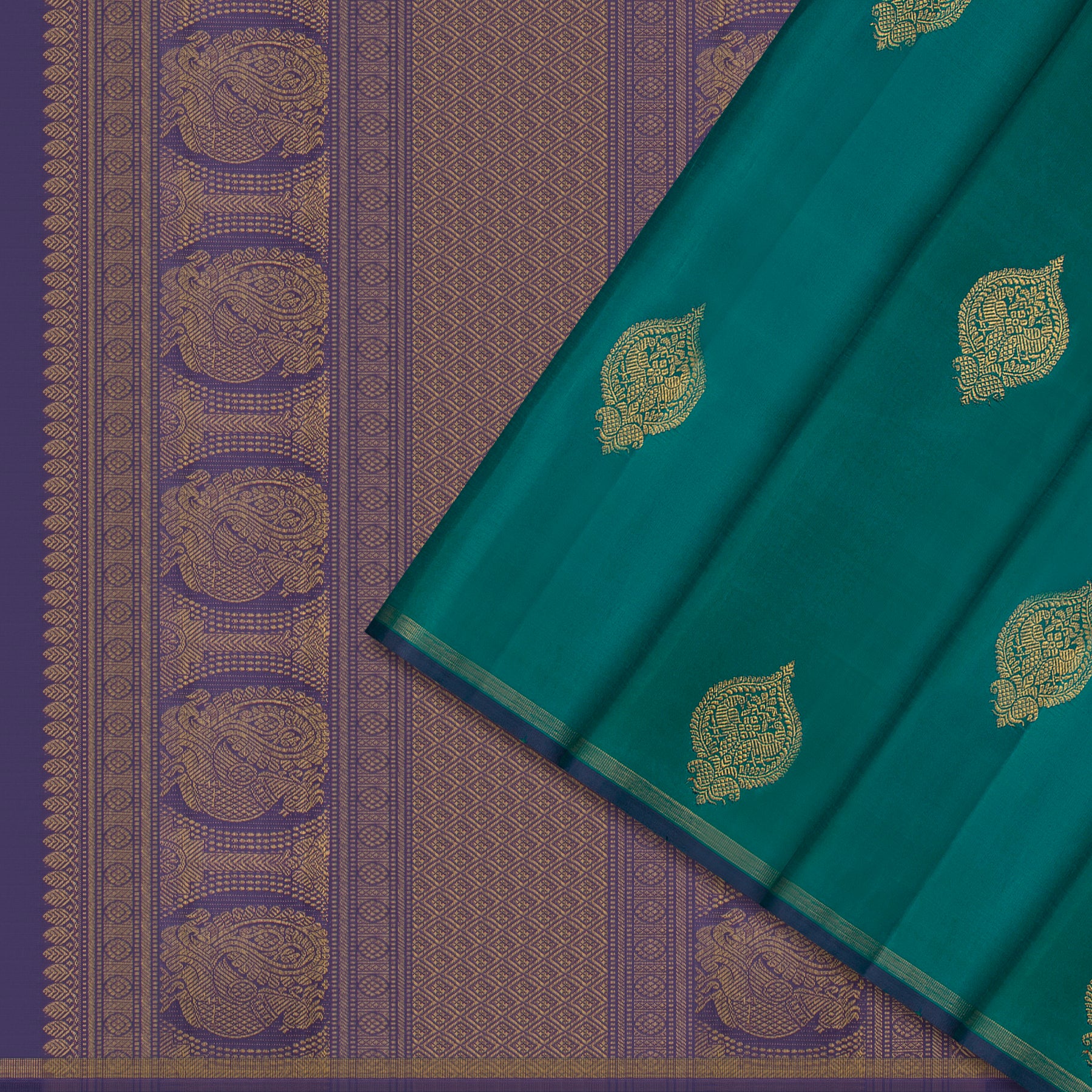 Kanakavalli Kanjivaram Silk Sari 26-595-HS001-03316 - Cover View