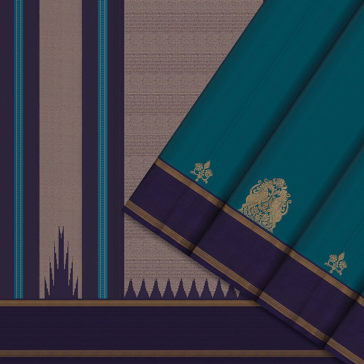 Kanakavalli Kanjivaram Silk Sari 26-595-HS001-03361 - Cover View