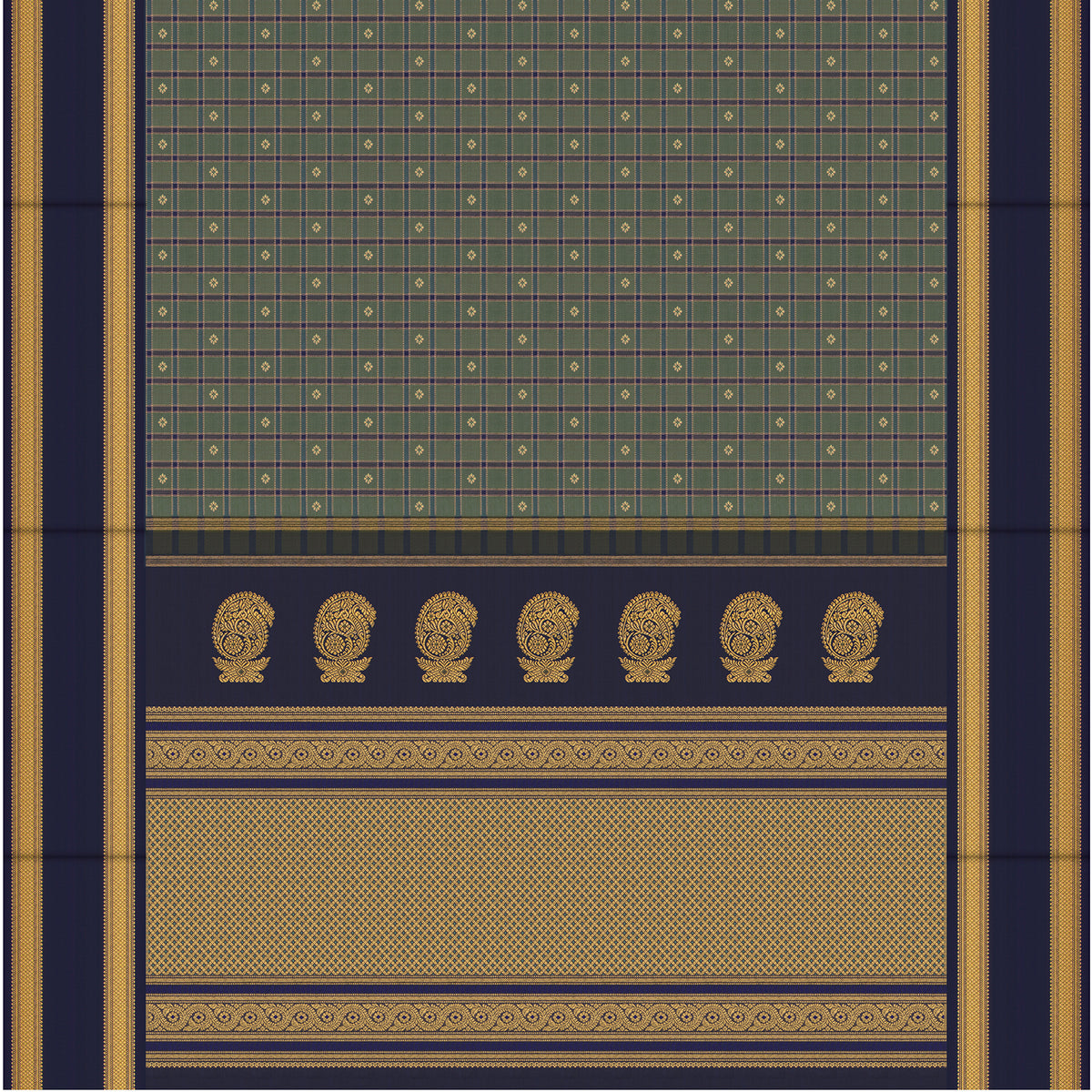 Kanakavalli Kanjivaram Silk Sari 26-595-HS001-04029 - Full View
