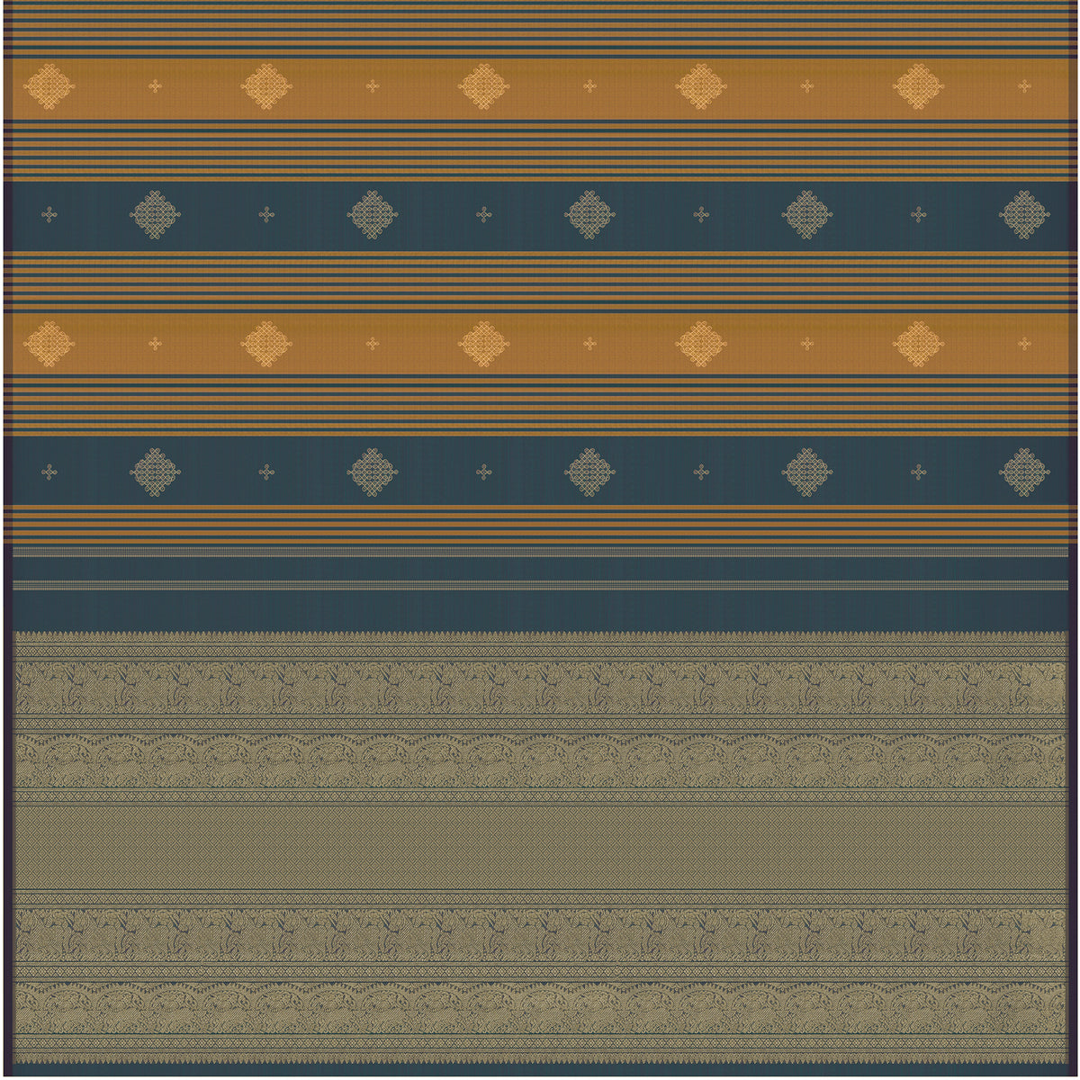 Kanakavalli Kanjivaram Silk Sari 26-595-HS001-04064 - Full View