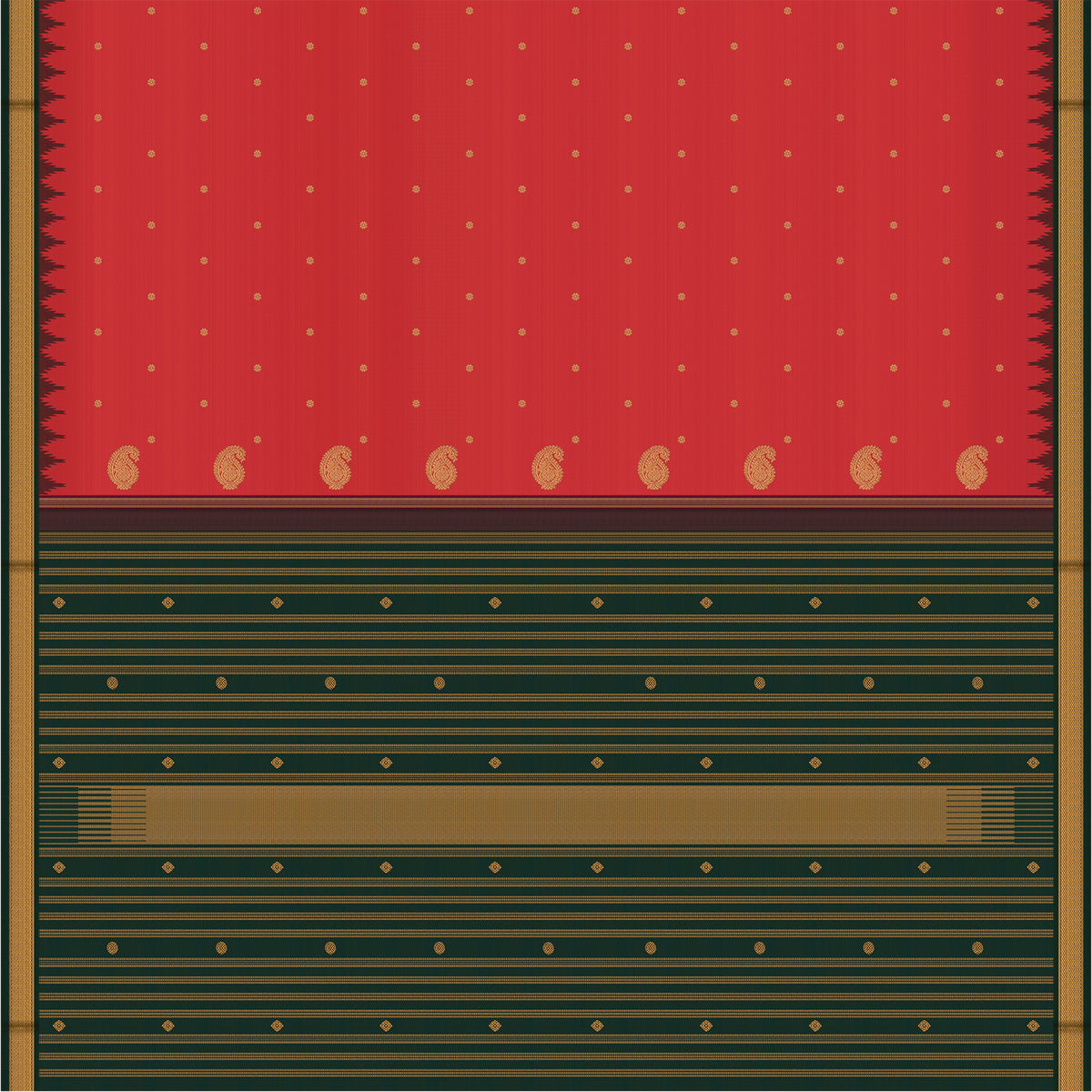 Kanakavalli Kanjivaram Silk Sari 26-595-HS001-04066 - Full View