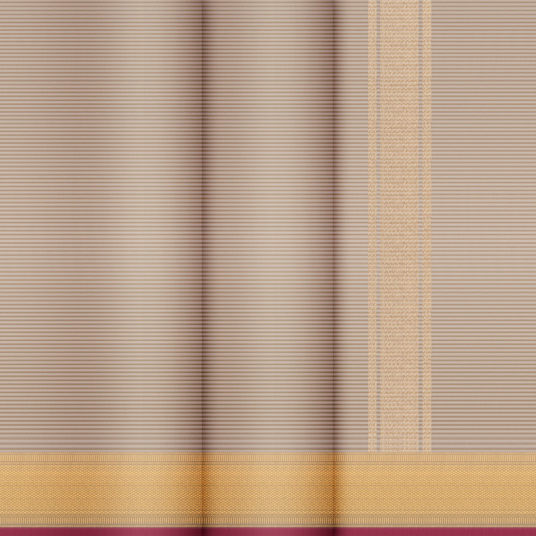 Kanakavalli Kanjivaram Silk Angavastram CO-ORD 26-599-AF001-01249 - Double Pleated View
