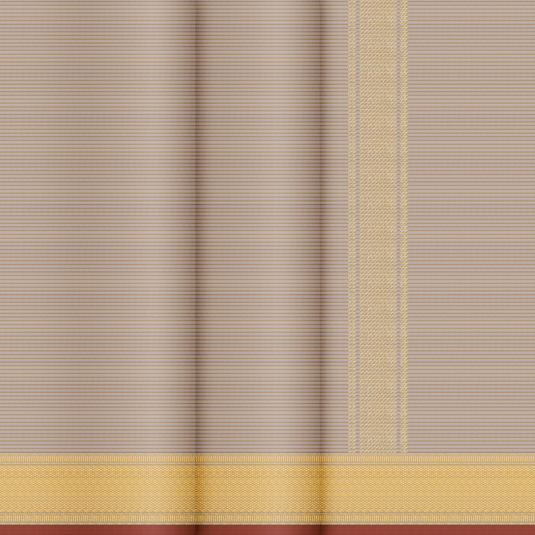 Kanakavalli Kanjivaram Silk Angavastram CO-ORD 26-599-AF001-01250 - Double Pleated View