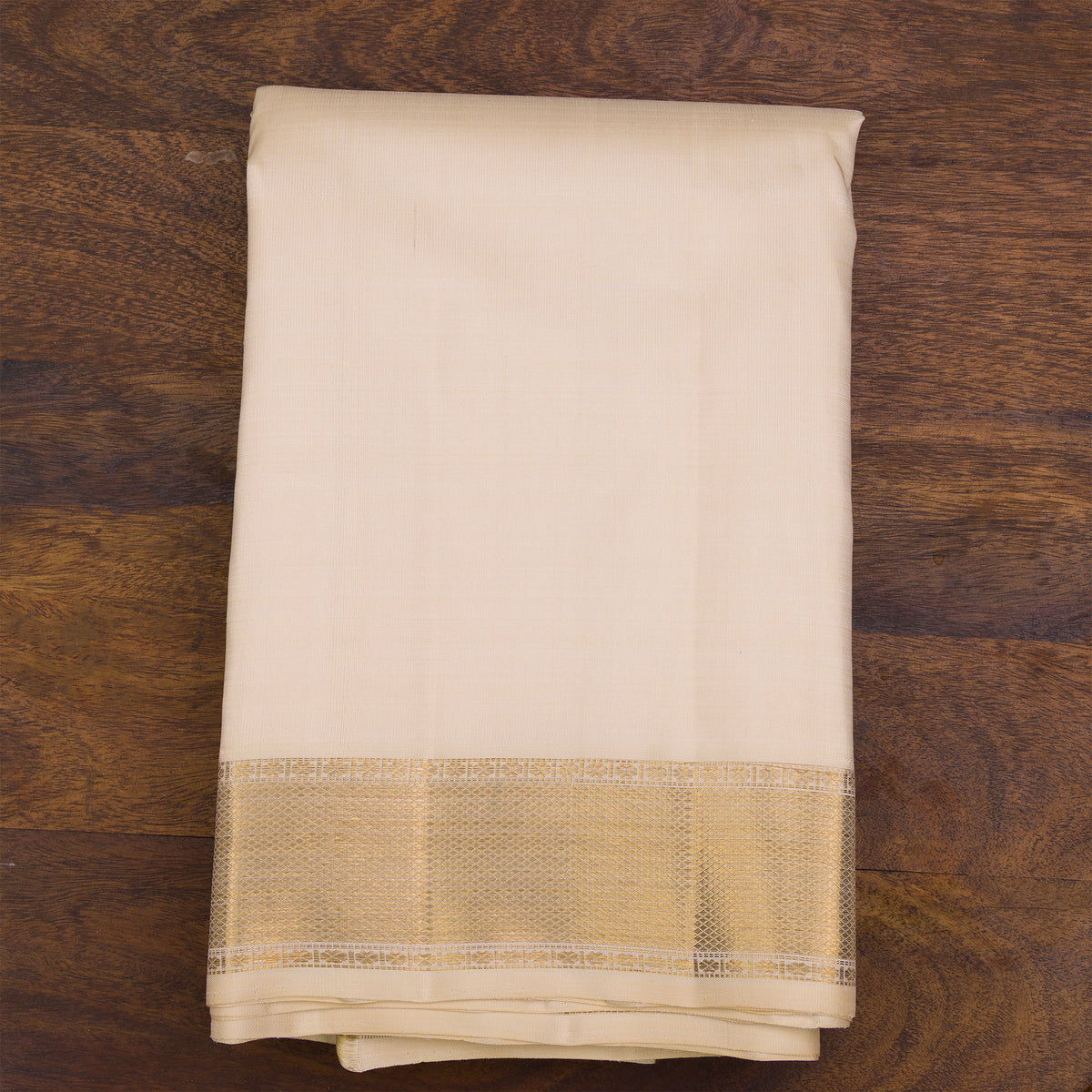 Kanakavalli Kanjivaram Silk Angavastram CO-ORD 26-599-AF001-04999 - Folded View