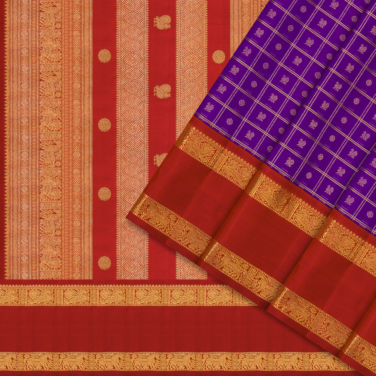 Kanakavalli Kanjivaram Silk Sari 26-599-HS001-00326 - Cover View