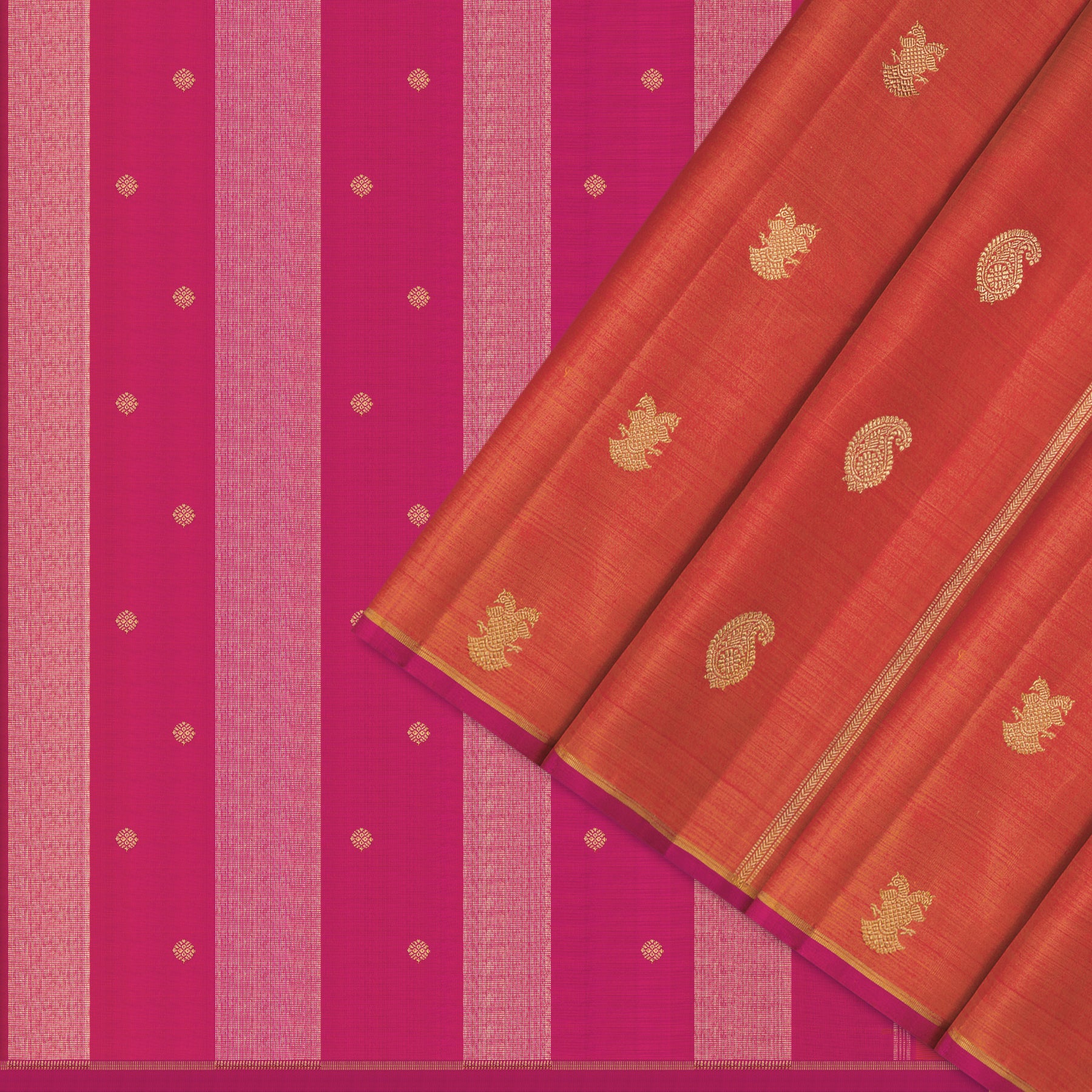 Kanakavalli Kanjivaram Silk Sari 26-599-HS001-00373 - Cover View