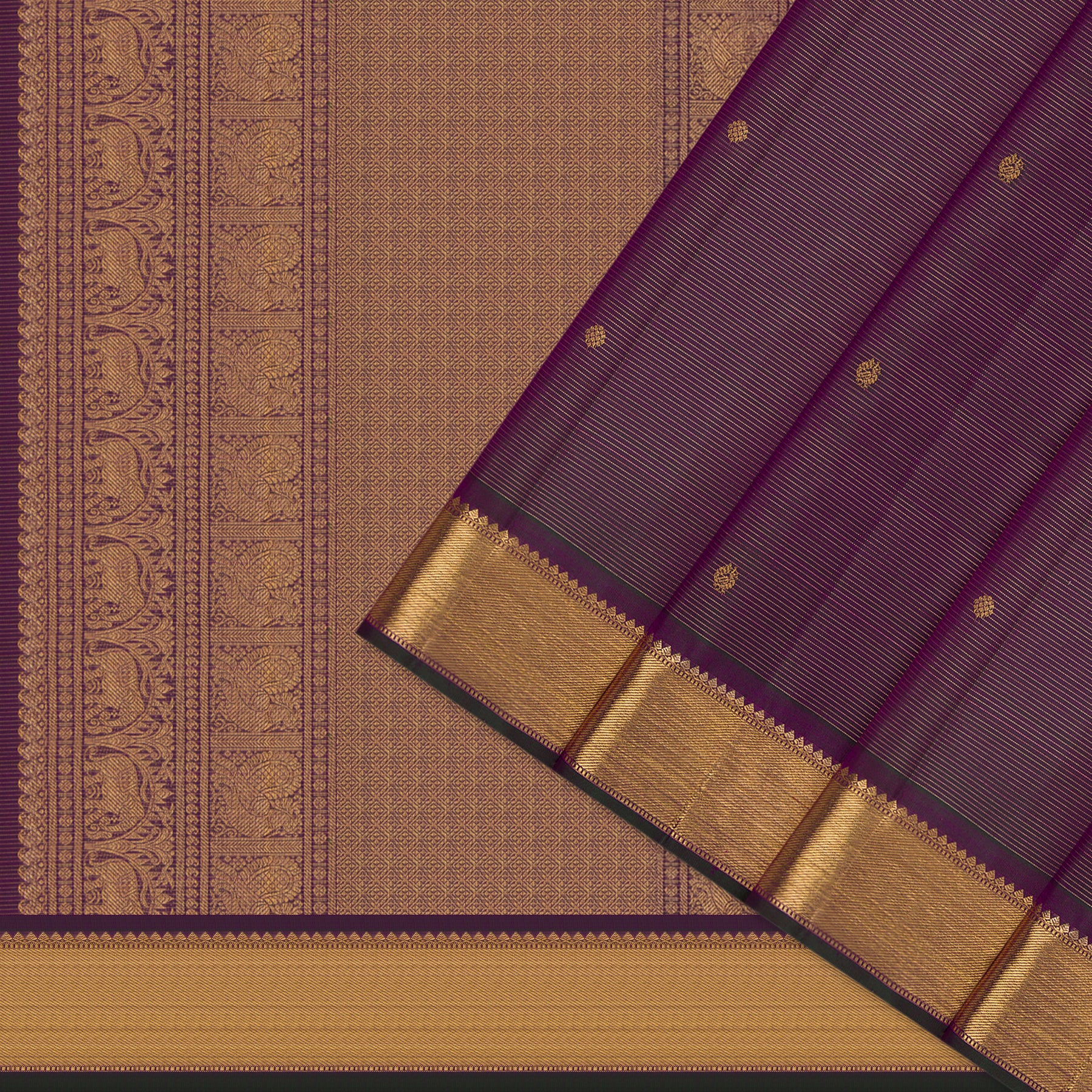 Kanakavalli Kanjivaram Silk Sari 26-599-HS001-00382 - Cover View