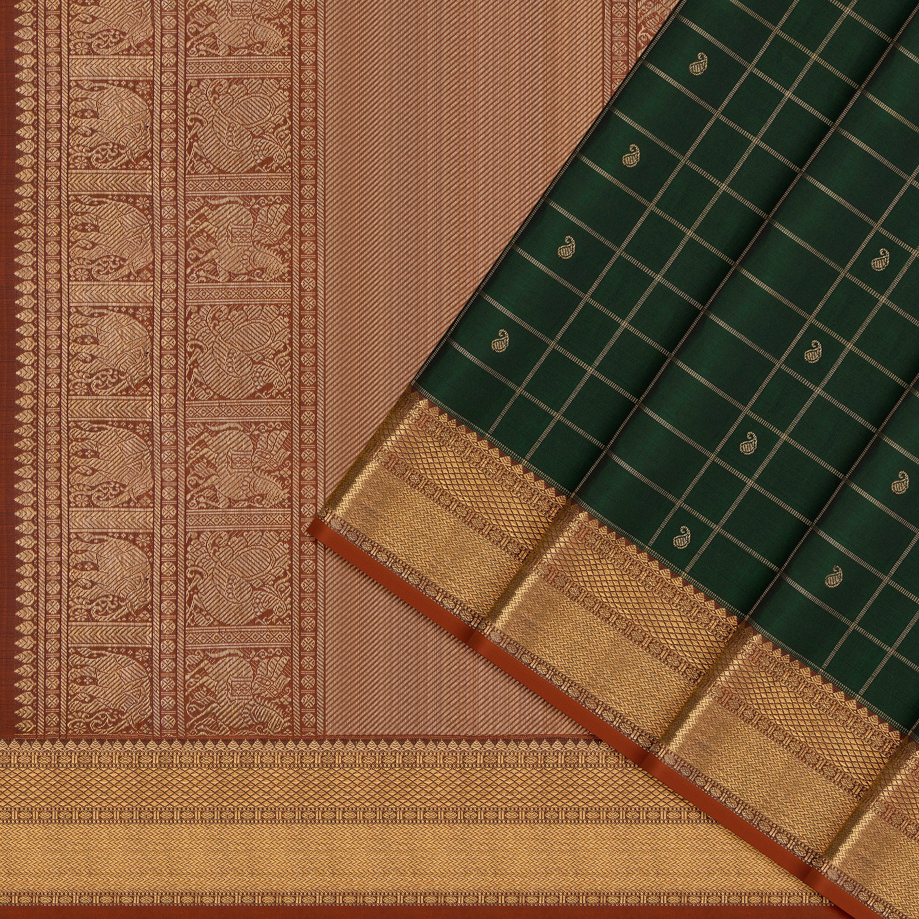 Kanakavalli Kanjivaram Silk Sari 26-599-HS001-00391 - Cover View