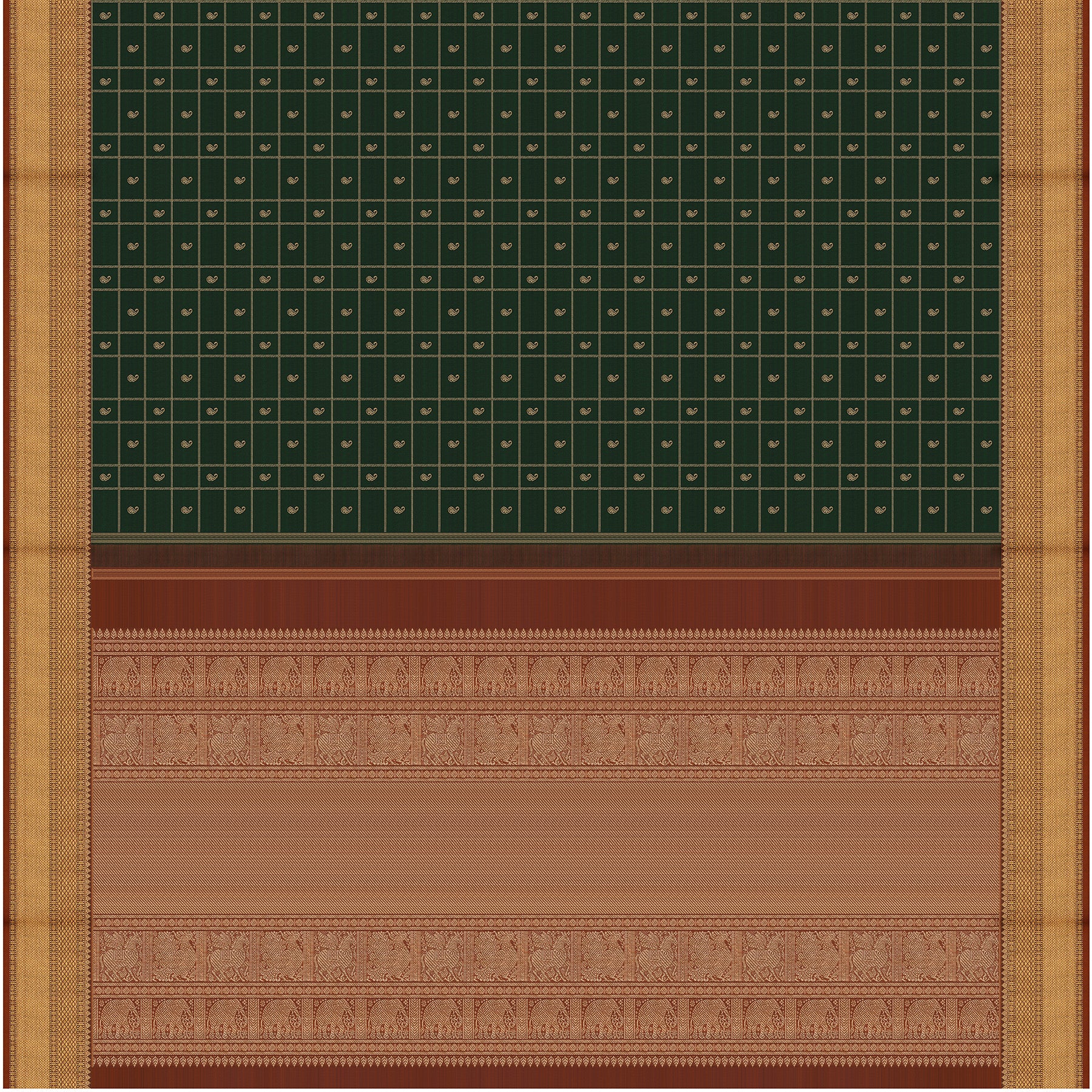 Kanakavalli Kanjivaram Silk Sari 26-599-HS001-00391 - Full View