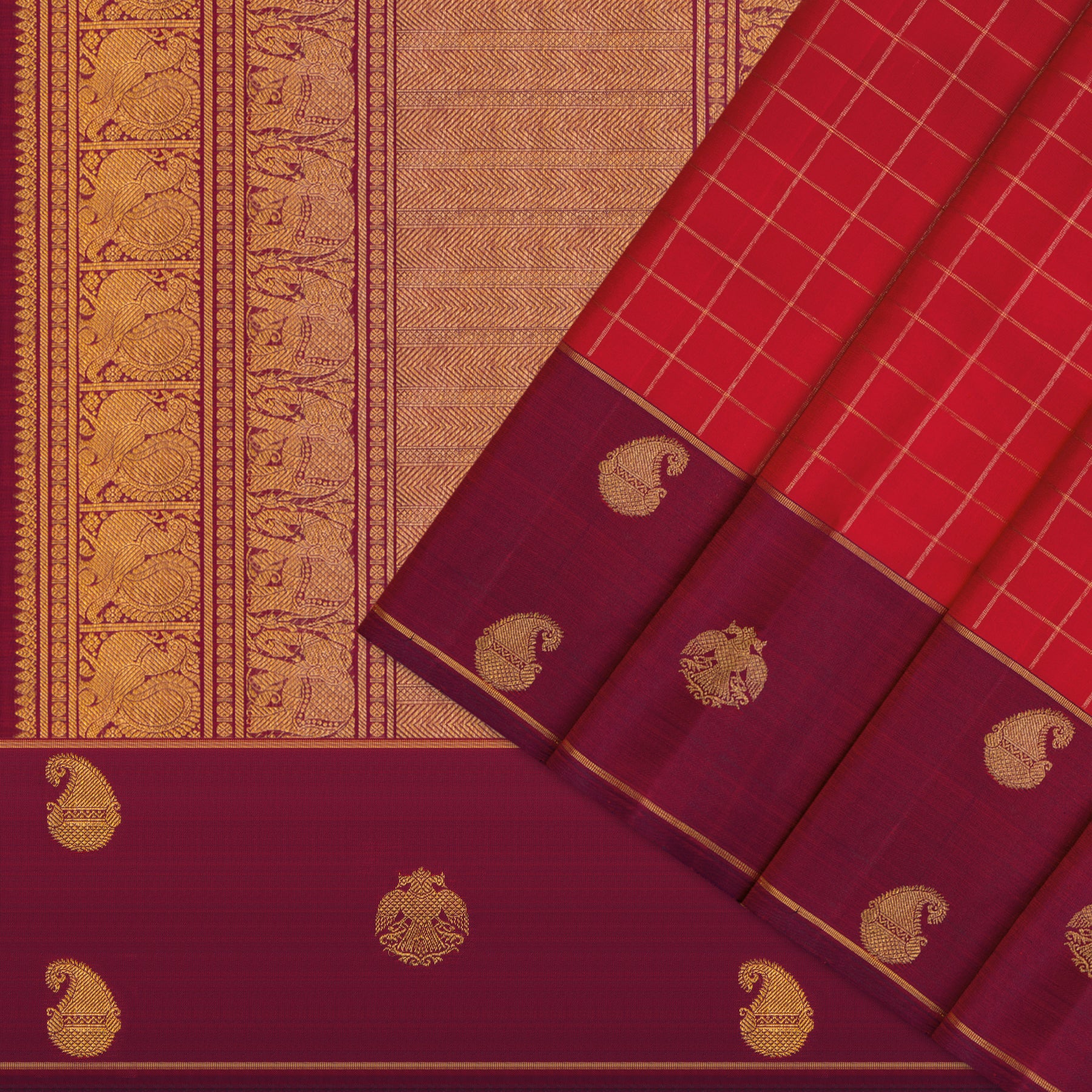 Kanakavalli Kanjivaram Silk Sari 26-599-HS001-01397 - Cover View
