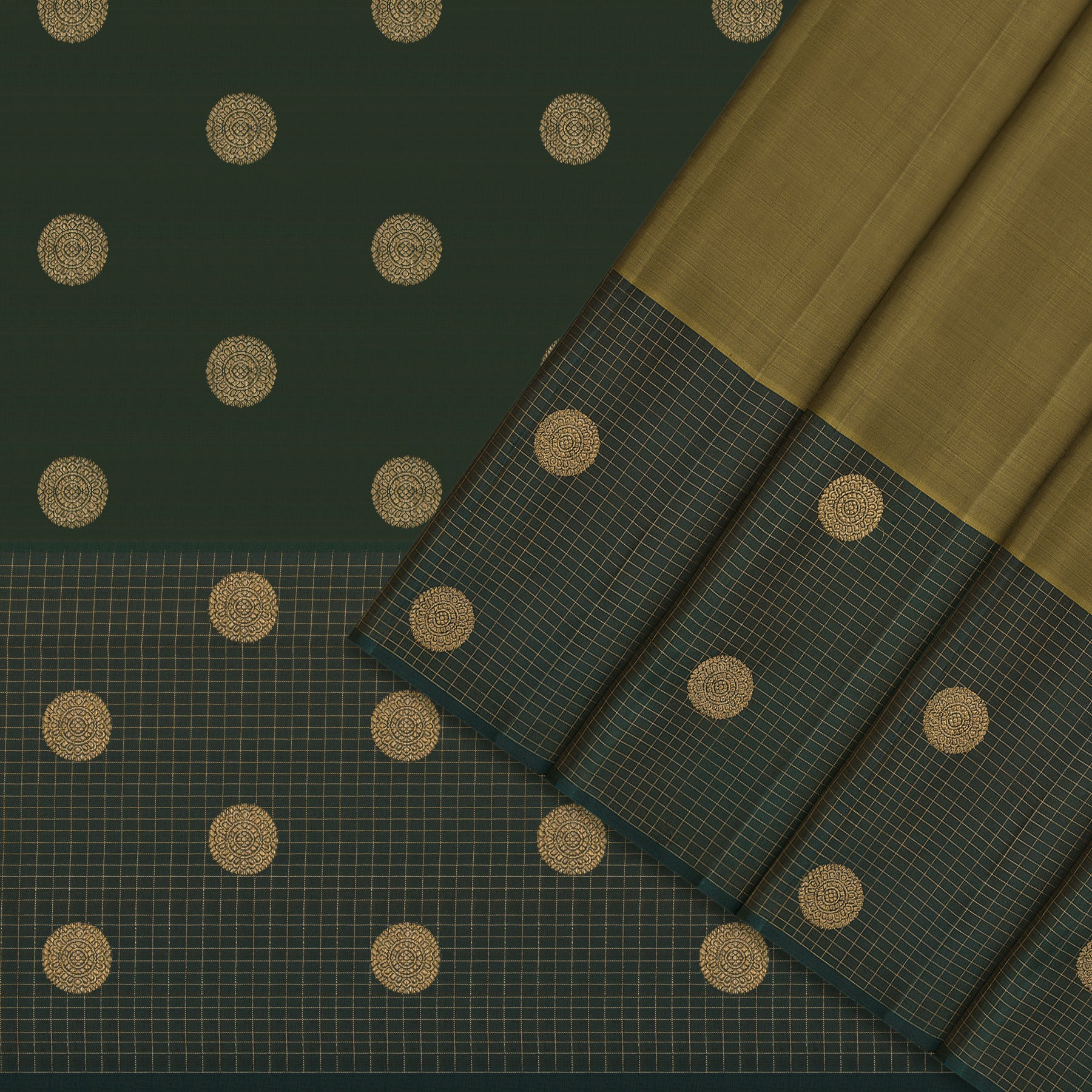 Kanakavalli Kanjivaram Silk Sari 26-599-HS001-01402 - Cover View