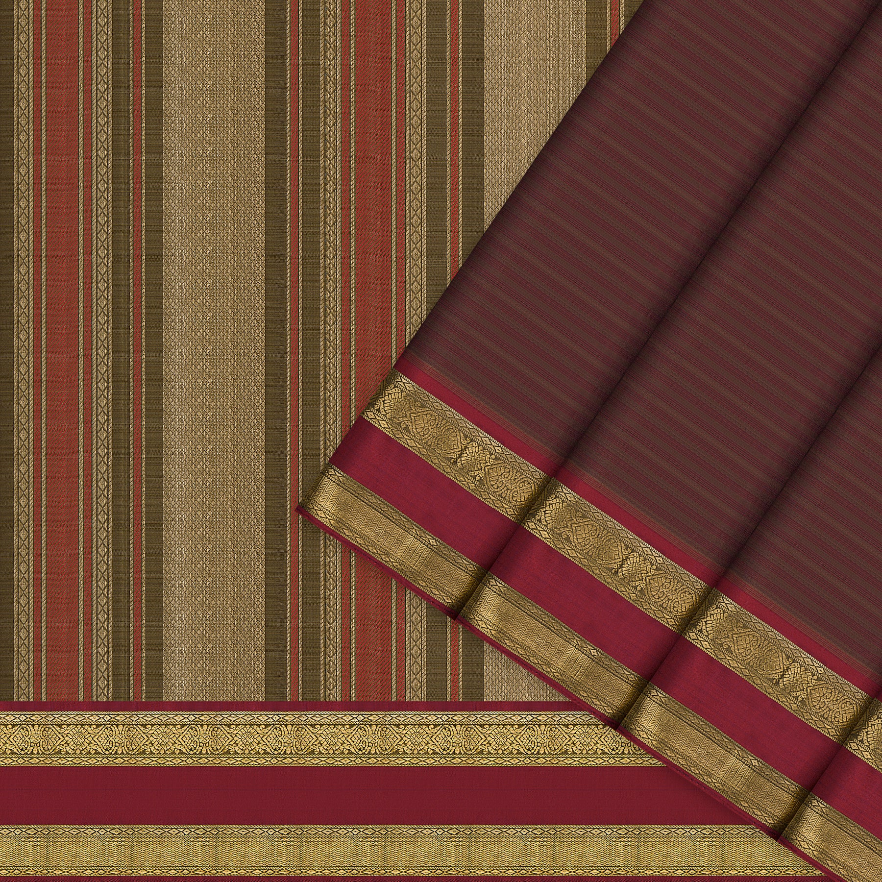 Kanakavalli Kanjivaram Silk Sari 26-599-HS001-01432 - Cover View