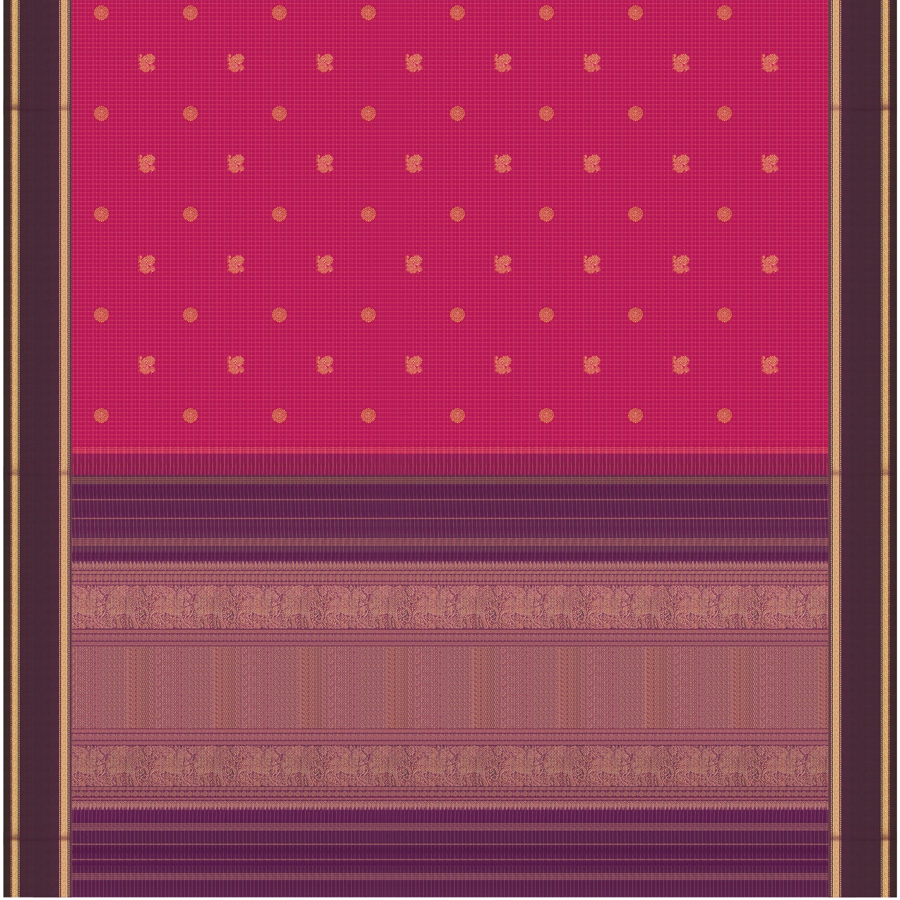 Kanakavalli Kanjivaram Silk Sari 26-599-HS001-01469 - Full View
