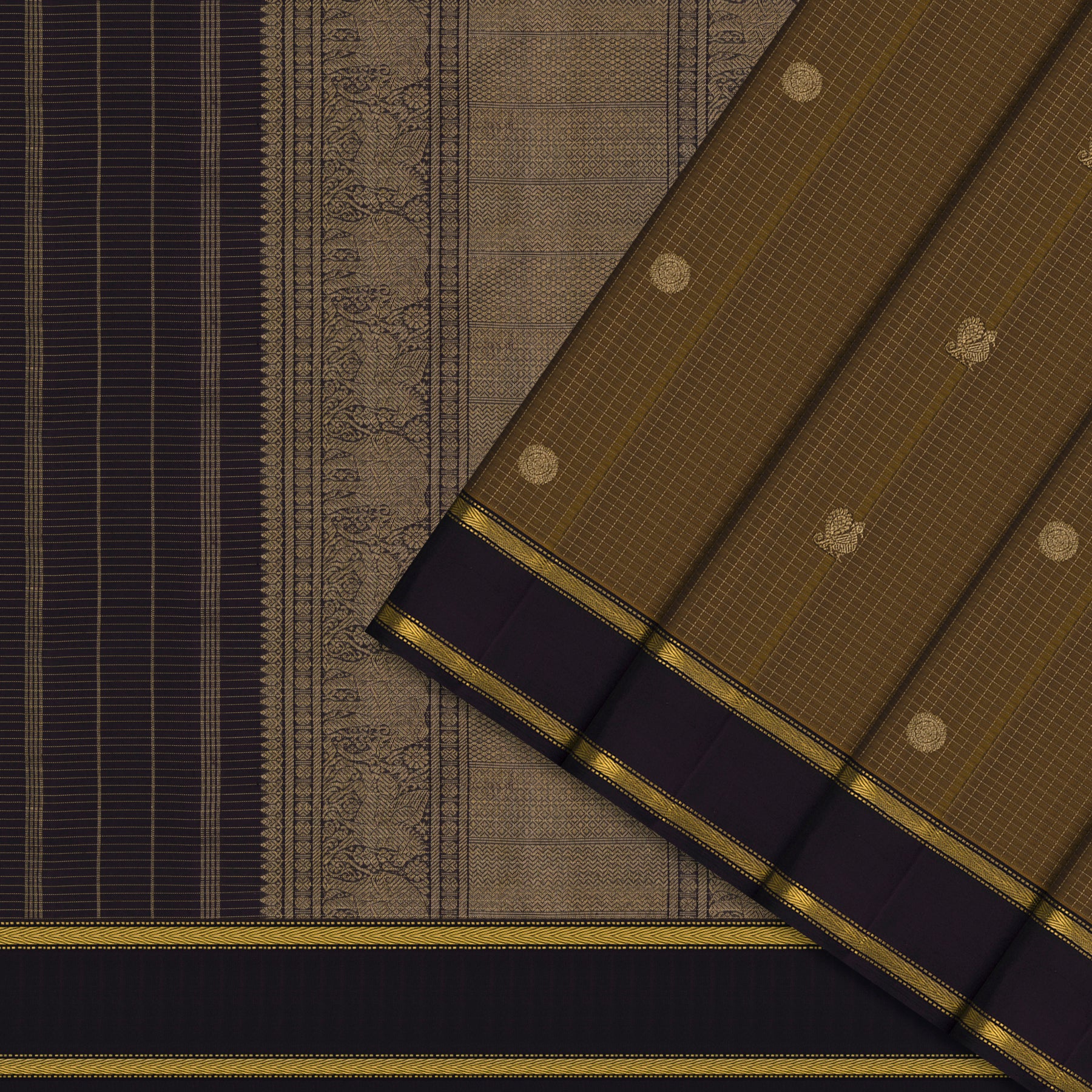 Kanakavalli Kanjivaram Silk Sari 26-599-HS001-01470 - Cover View