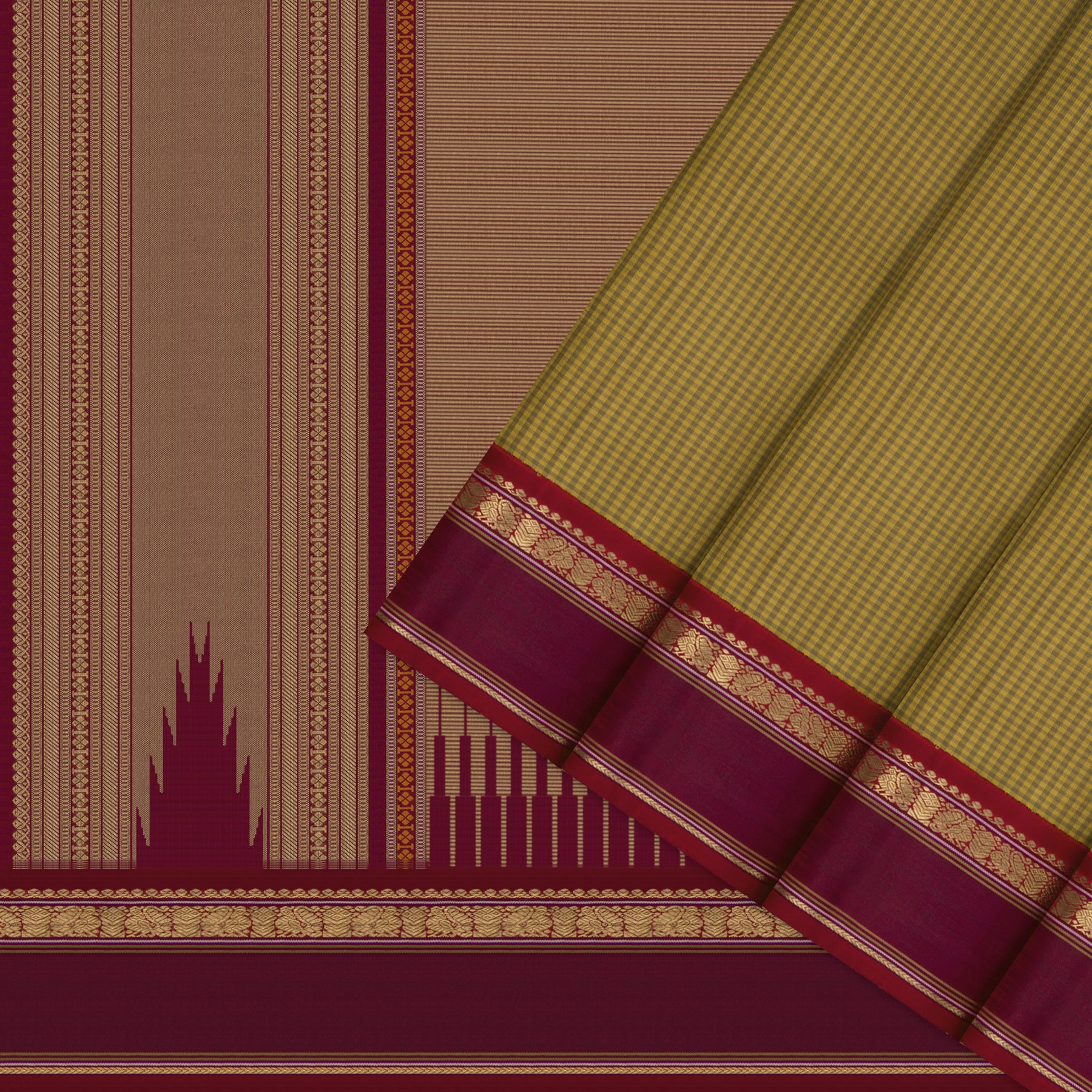 Kanakavalli Kanjivaram Silk Sari 26-599-HS001-02412 - Cover View