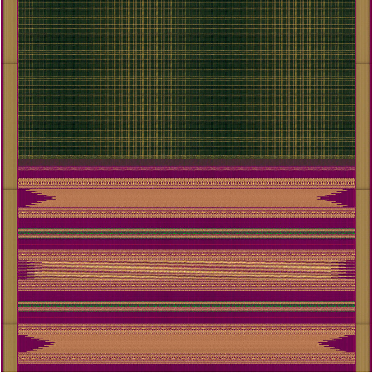 Kanakavalli Kanjivaram Silk Sari 26-599-HS001-03083 - Full View