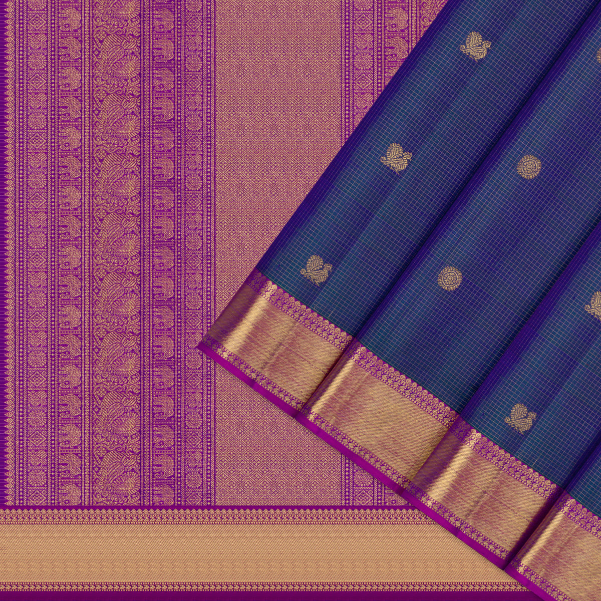 Kanakavalli Kanjivaram Silk Sari 26-599-HS001-03117 - Cover View