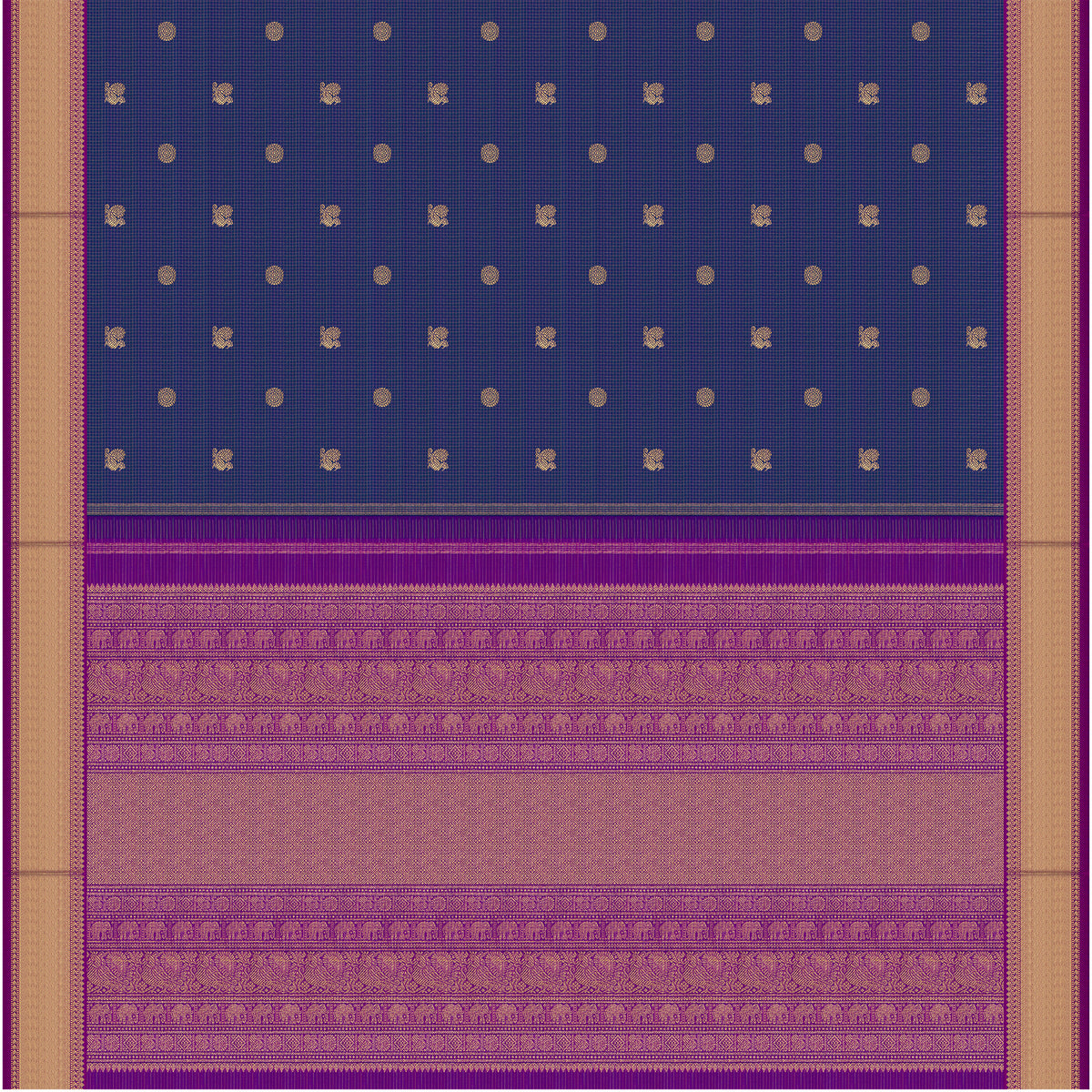 Kanakavalli Kanjivaram Silk Sari 26-599-HS001-03117 - Full View