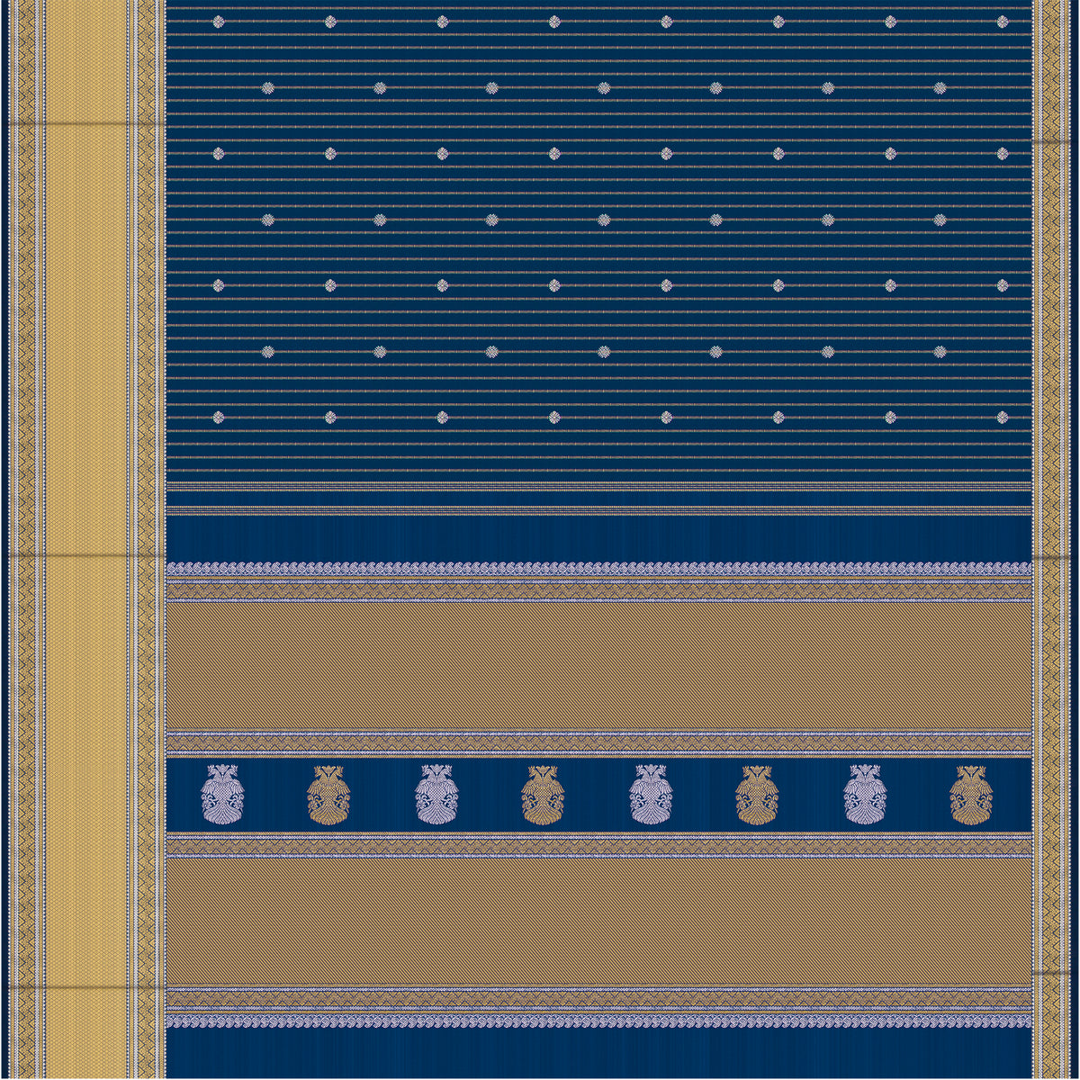 Kanakavalli Kanjivaram Silk Sari 26-599-HS001-04298 - Full View