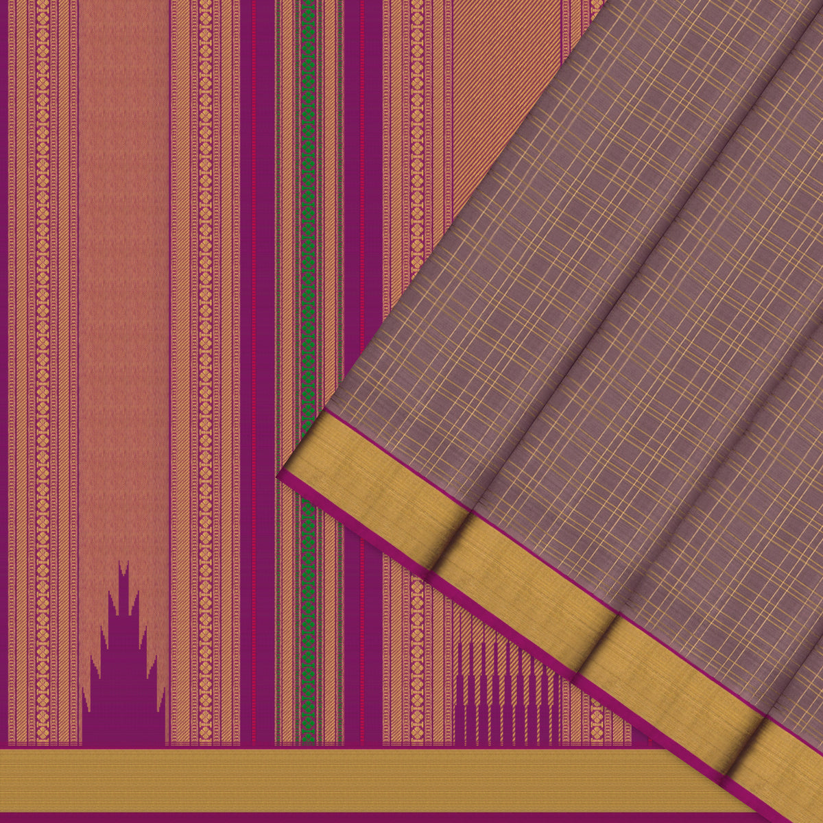 Kanakavalli Kanjivaram Silk Sari 26-599-HS001-04440 - Cover View