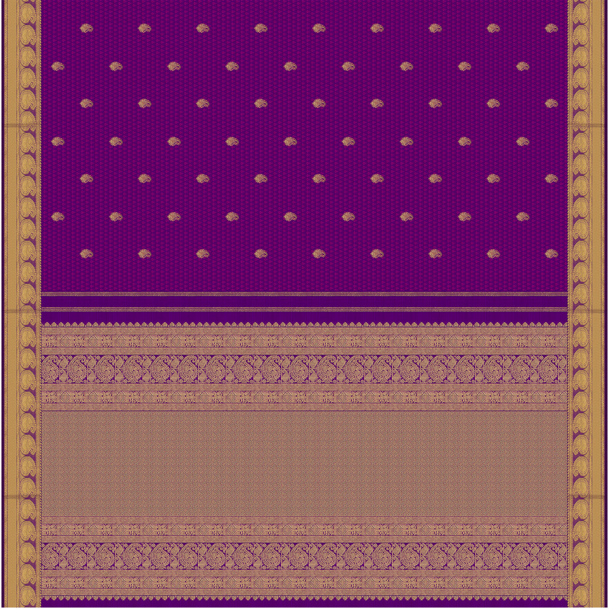 Kanakavalli Kanjivaram Silk Sari 26-611-HS001-02777 - Full View