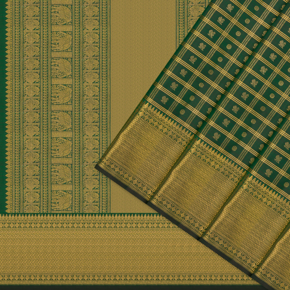 Kanakavalli Kanjivaram Silk Sari 26-611-HS001-03884 - Cover View