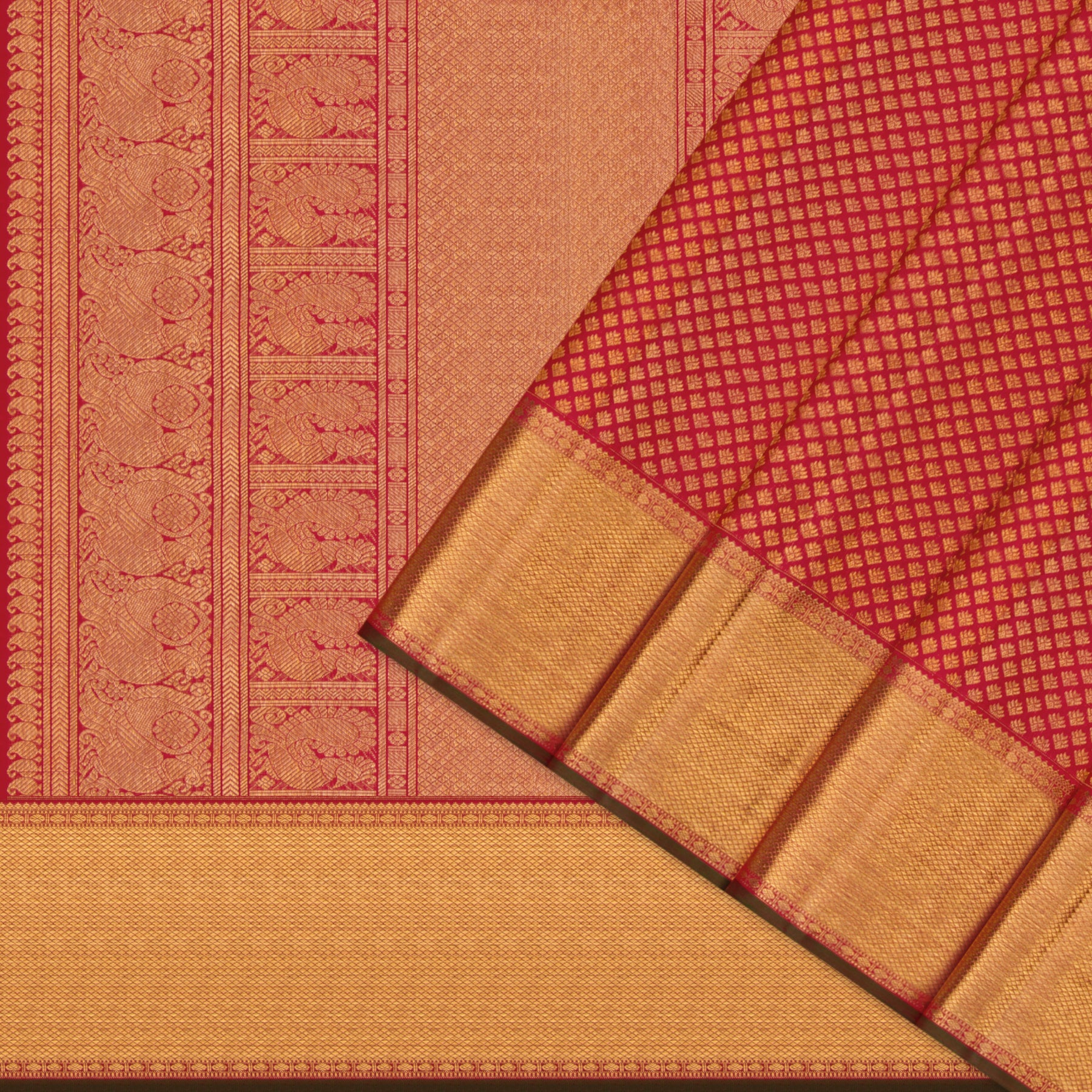 Kanakavalli Kanjivaram Silk Sari 26-615-HS001-00247 - Cover View