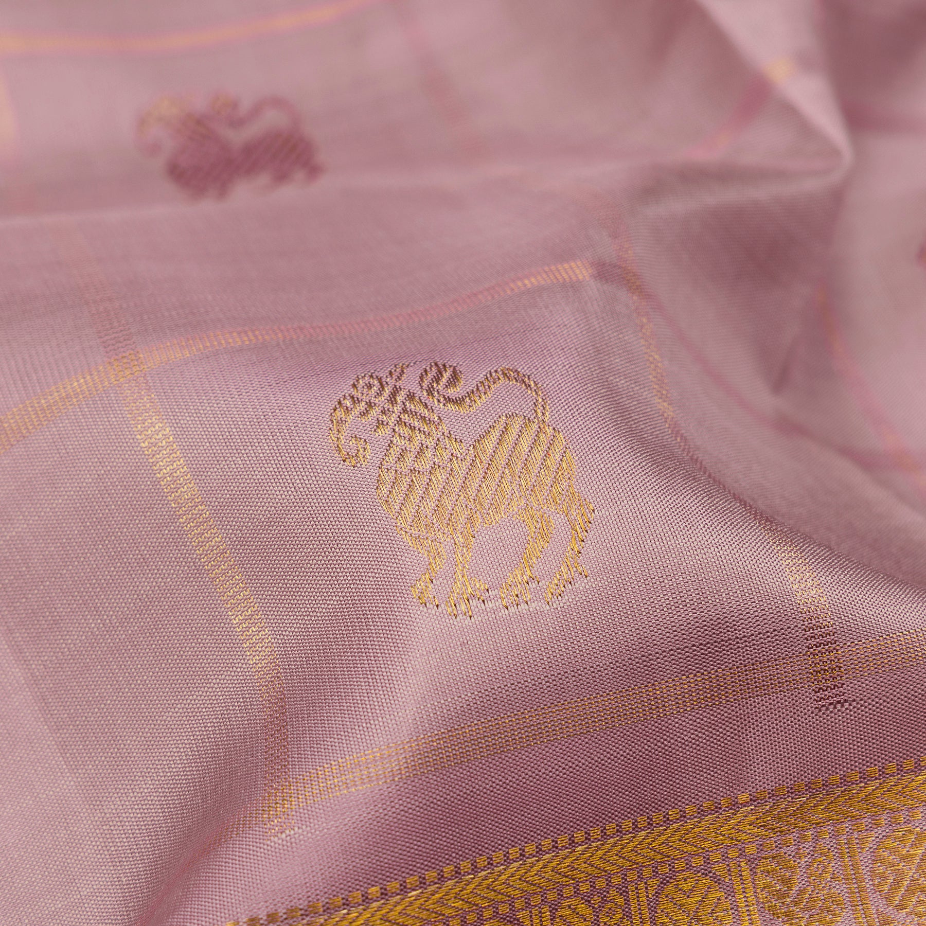 Kanakavalli Kanjivaram Silk Sari 26-615-HS001-00274 - Fabric View