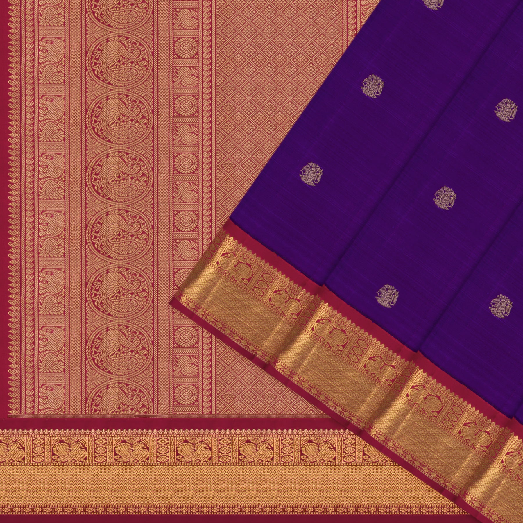 Kanakavalli Kanjivaram Silk Sari 26-615-HS001-00304 - Cover View