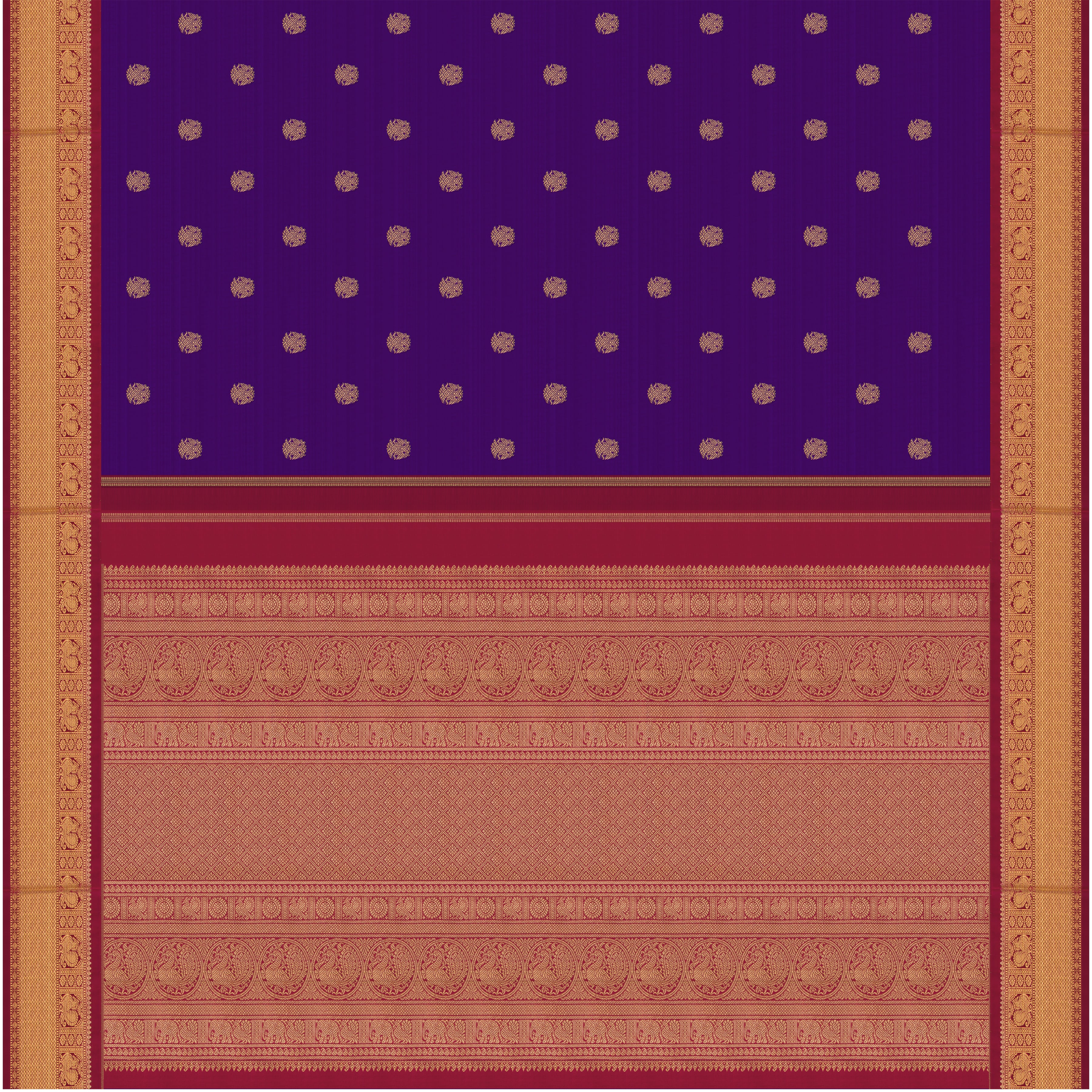 Kanakavalli Kanjivaram Silk Sari 26-615-HS001-00304 - Full View