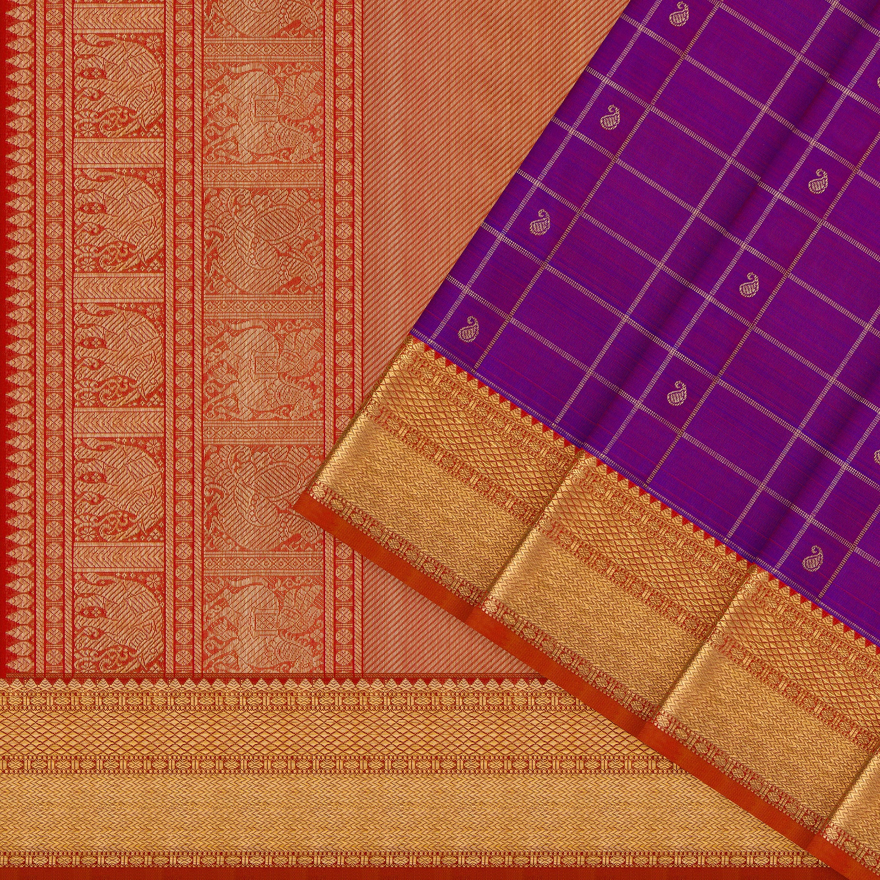 Kanakavalli Kanjivaram Silk Sari 26-615-HS001-00315 - Cover View