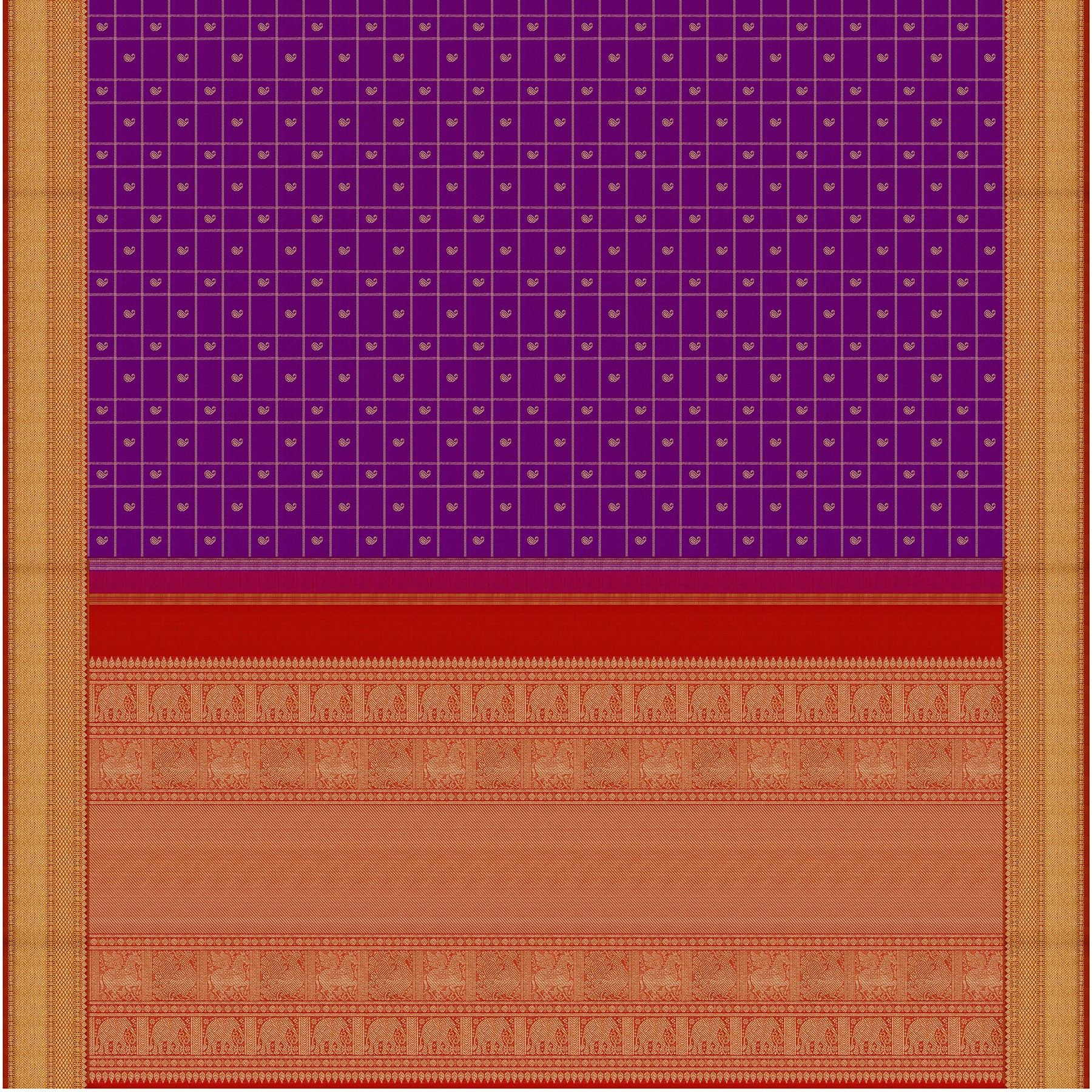 Kanakavalli Kanjivaram Silk Sari 26-615-HS001-00315 - Full View