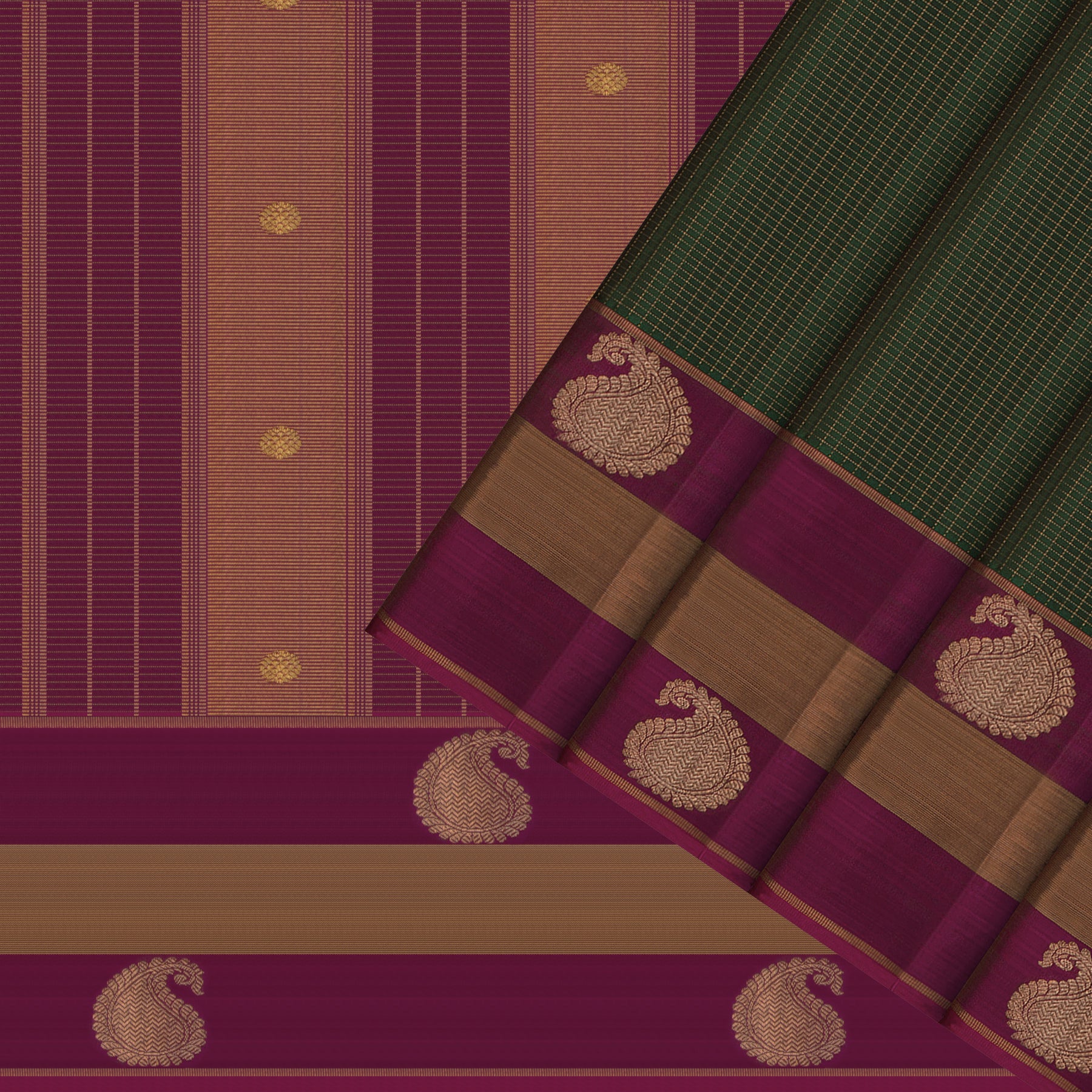 Kanakavalli Kanjivaram Silk Sari 26-615-HS001-01156 - Cover View