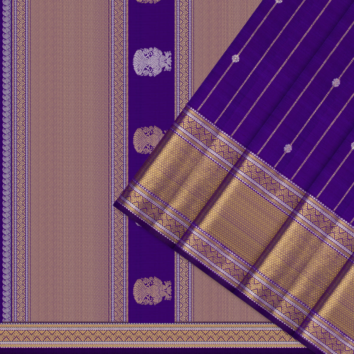 Kanakavalli Kanjivaram Silk Sari 26-615-HS001-02585 - Cover View