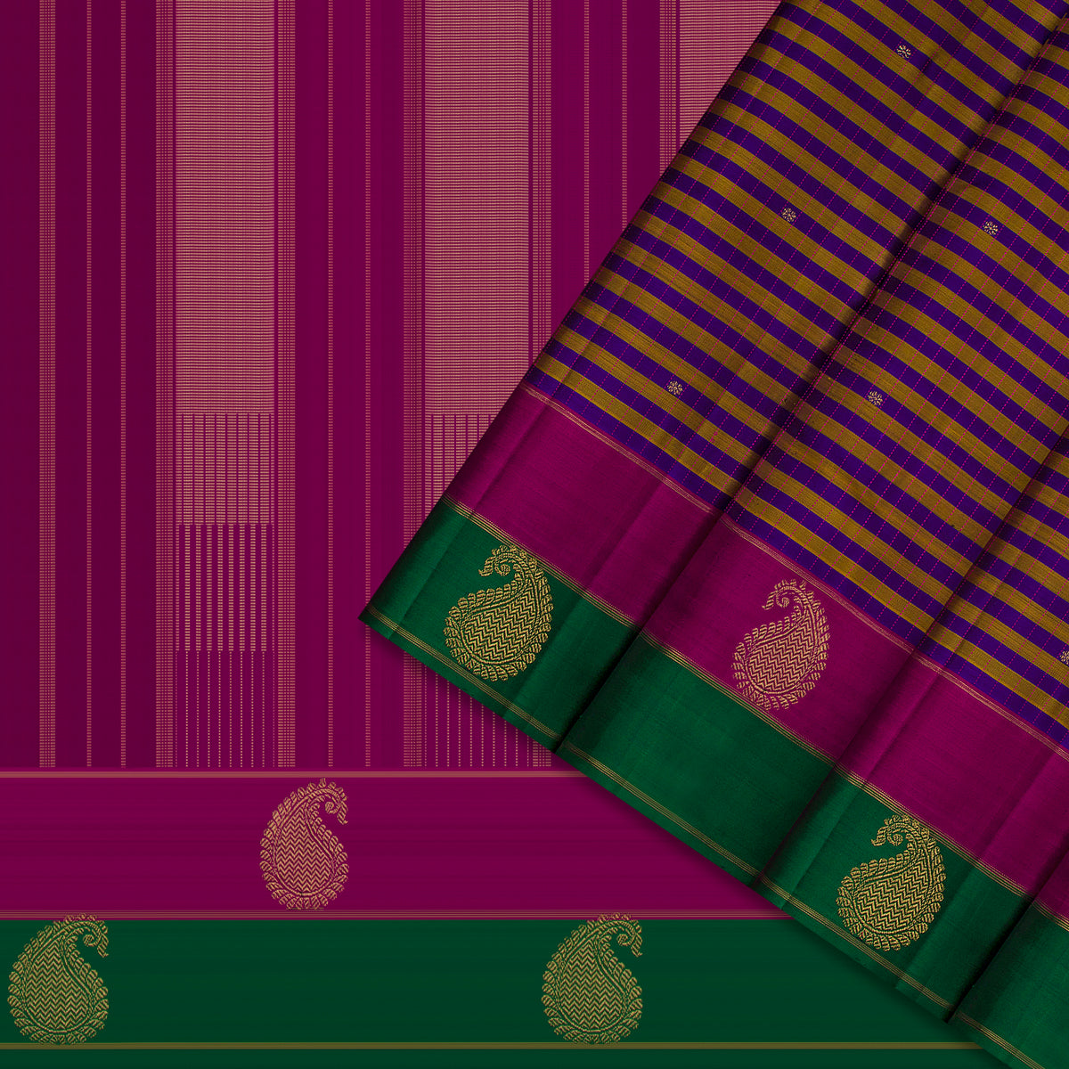 Kanakavalli Kanjivaram Silk Sari 26-615-HS001-02682 - Cover View