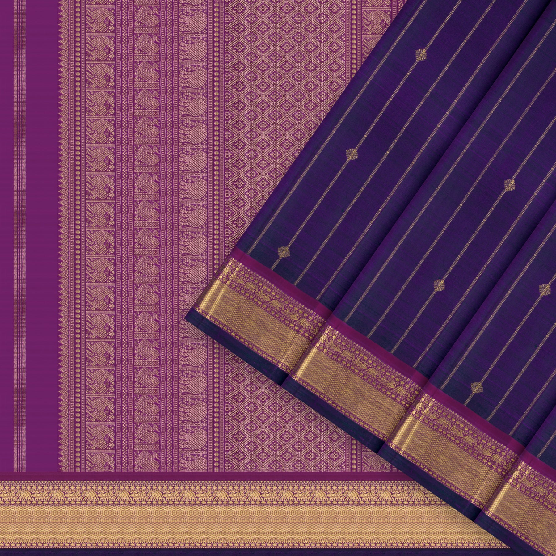 Kanakavalli Kanjivaram Silk Sari 26-615-HS001-02702 - Cover View