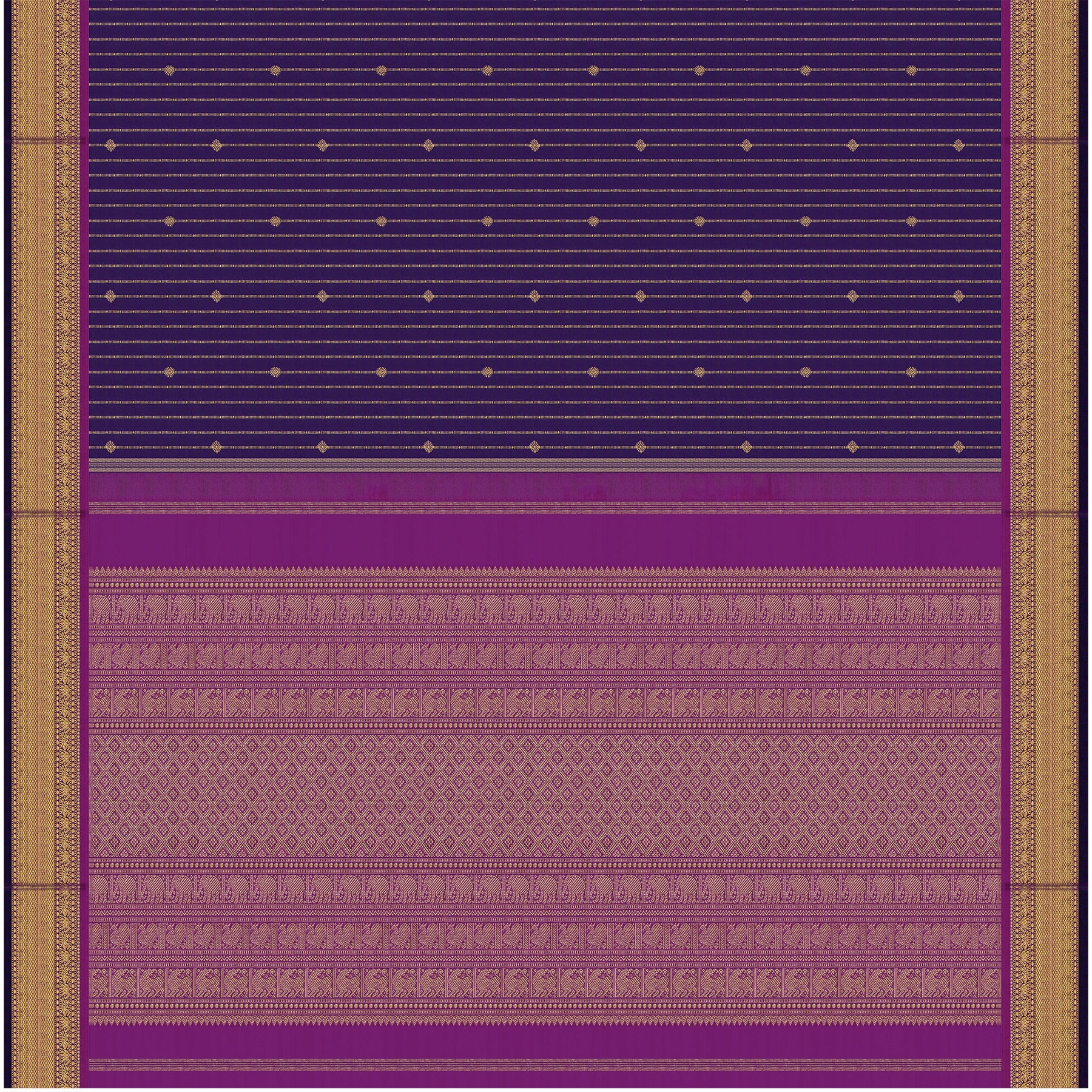Kanakavalli Kanjivaram Silk Sari 26-615-HS001-02702 - Full View