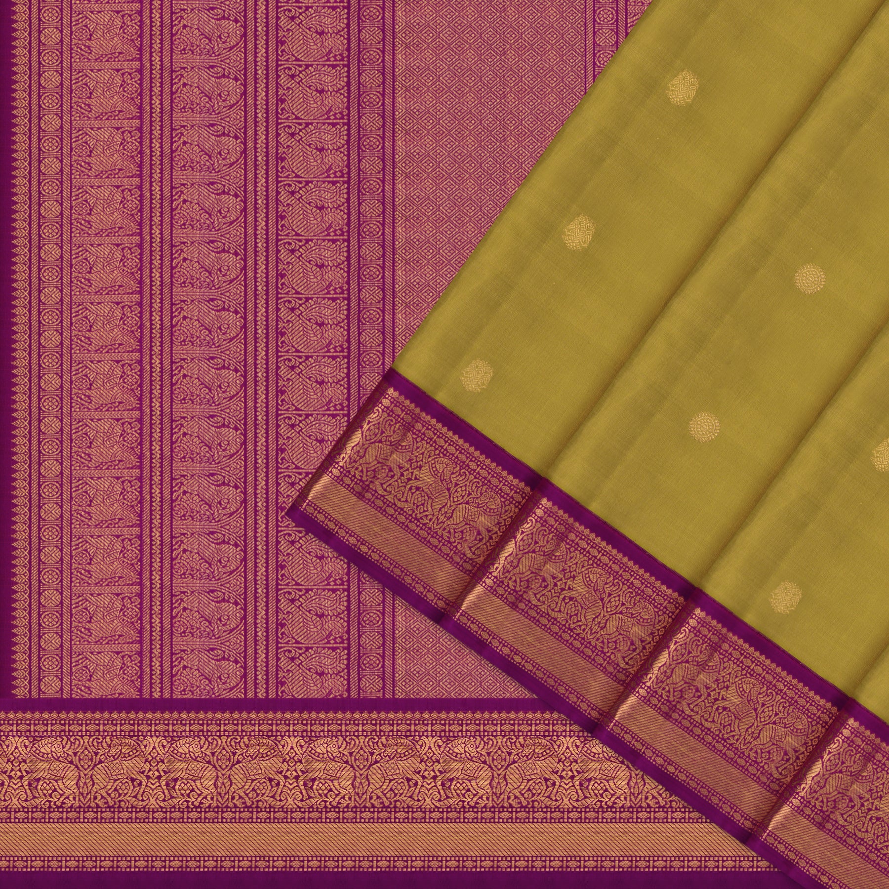 Kanakavalli Kanjivaram Silk Sari 26-615-HS001-03131 - Cover View