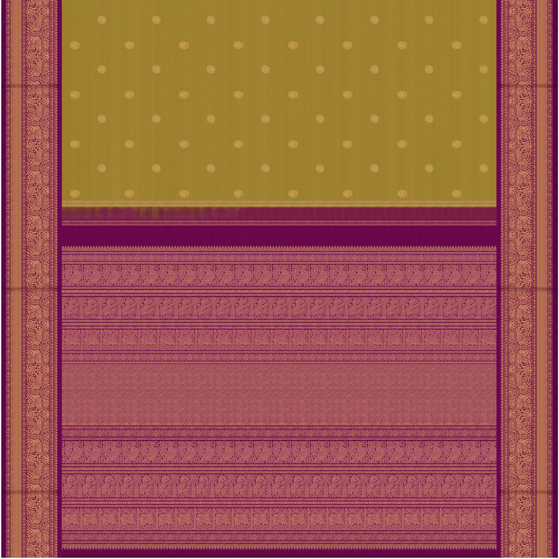 Kanakavalli Kanjivaram Silk Sari 26-615-HS001-03131 - Full View