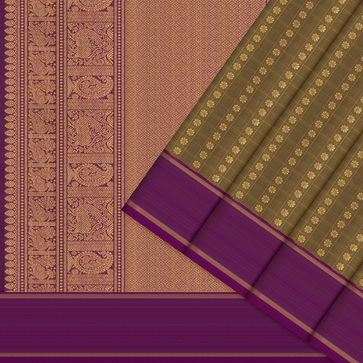 Kanakavalli Kanjivaram Silk Sari 26-615-HS001-03138 - Cover View