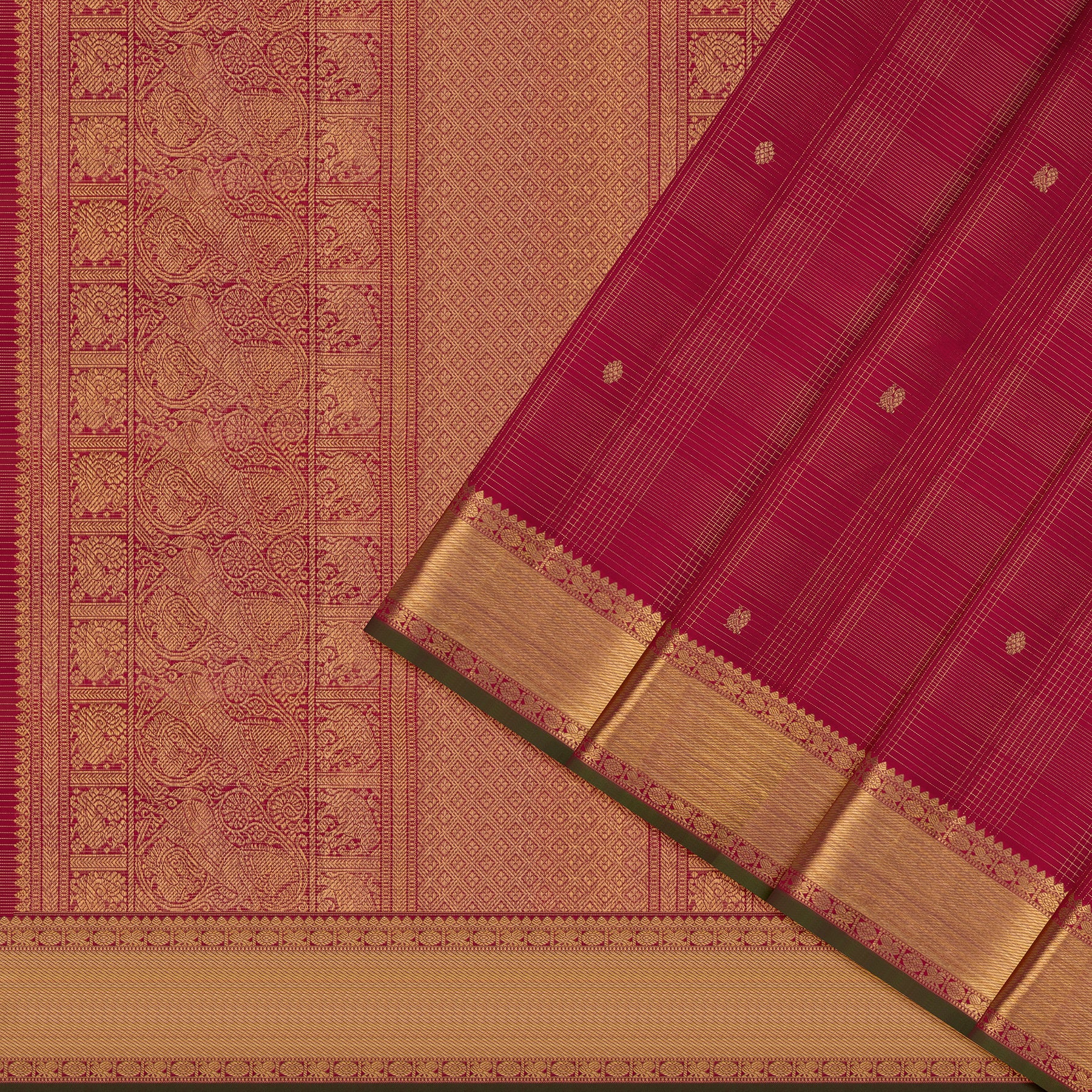 Kanakavalli Kanjivaram Silk Sari 26-615-HS001-03156 - Cover View