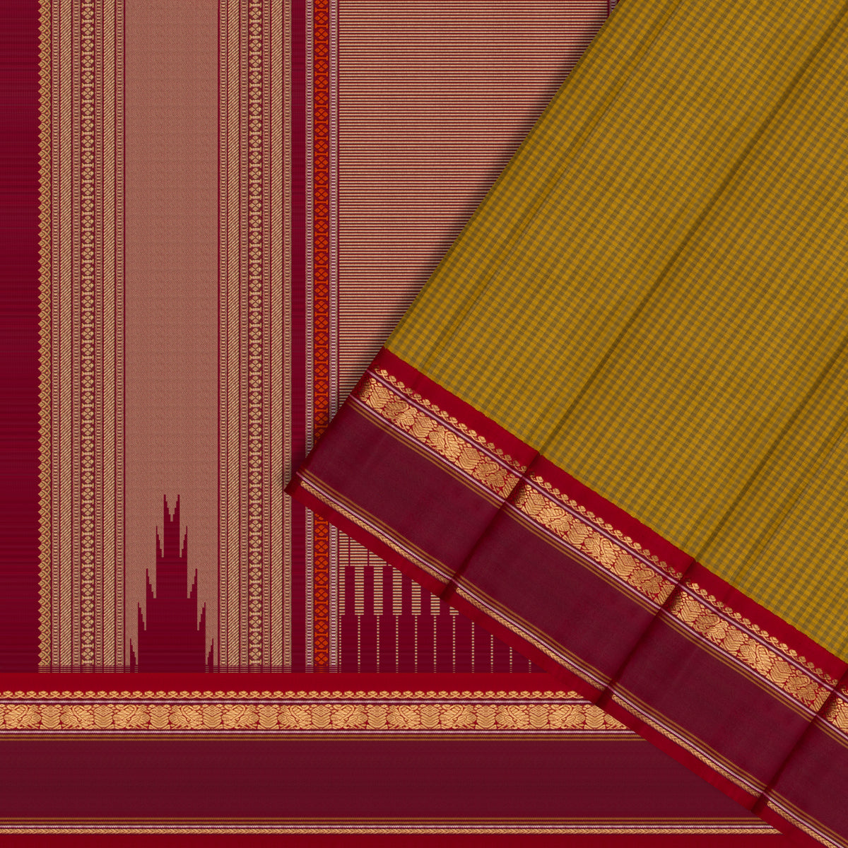 Kanakavalli Kanjivaram Silk Sari 26-615-HS001-03204 - Cover View