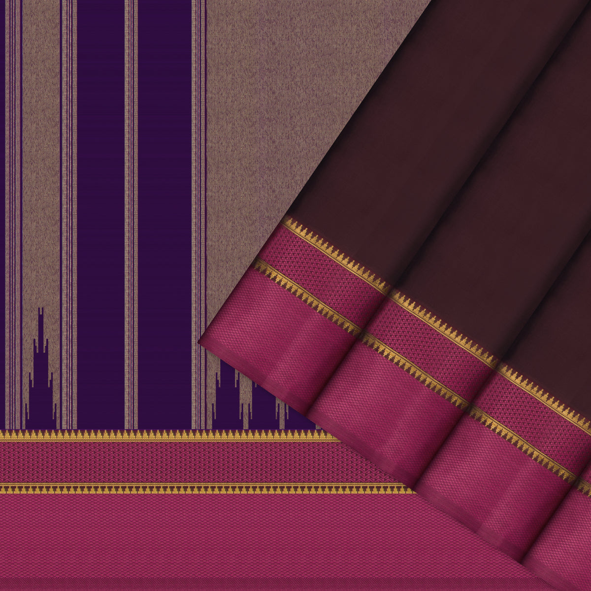 Kanakavalli Kanjivaram Silk Sari 26-615-HS001-04463 - Cover View