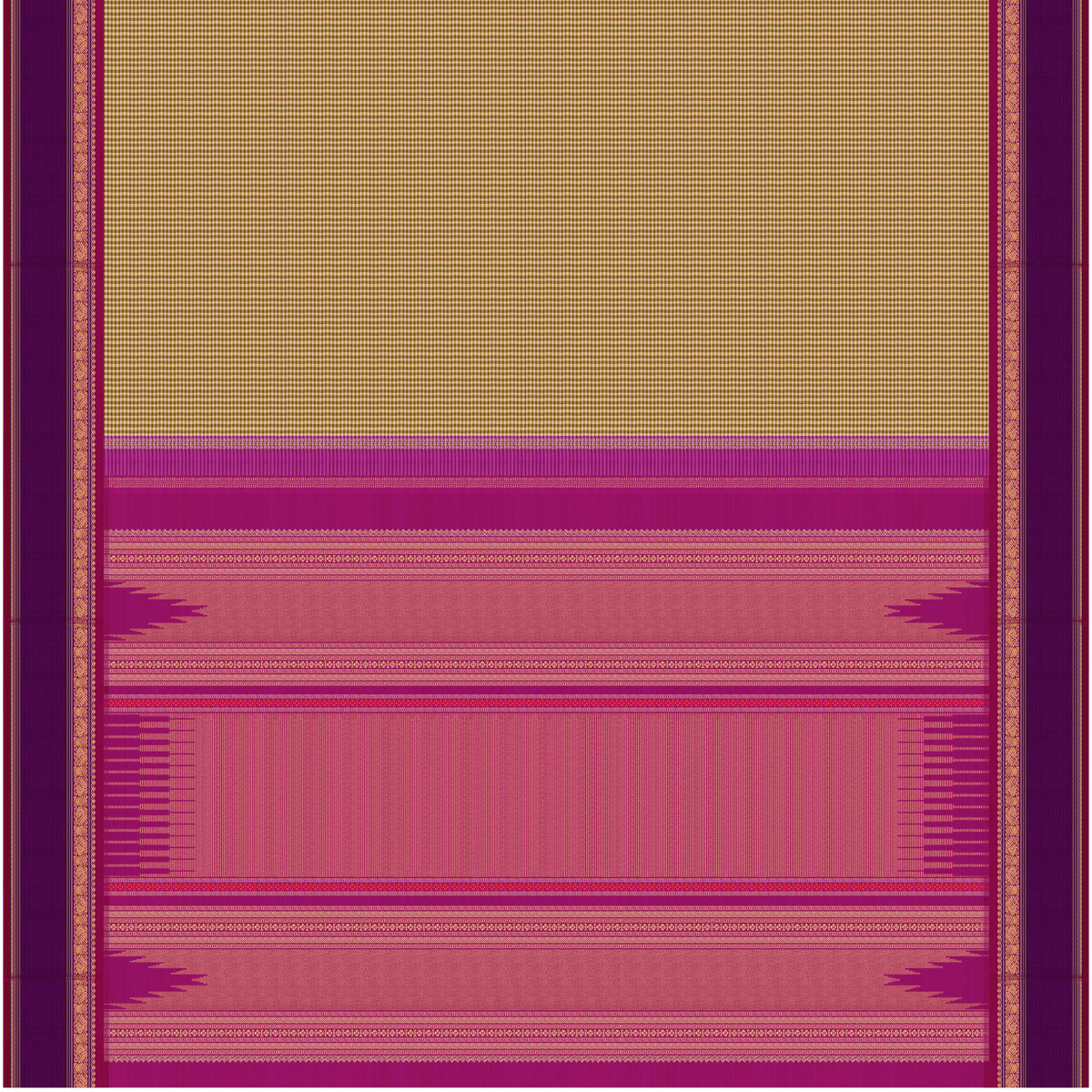 Kanakavalli Kanjivaram Silk Sari 26-615-HS001-04487 - Full View