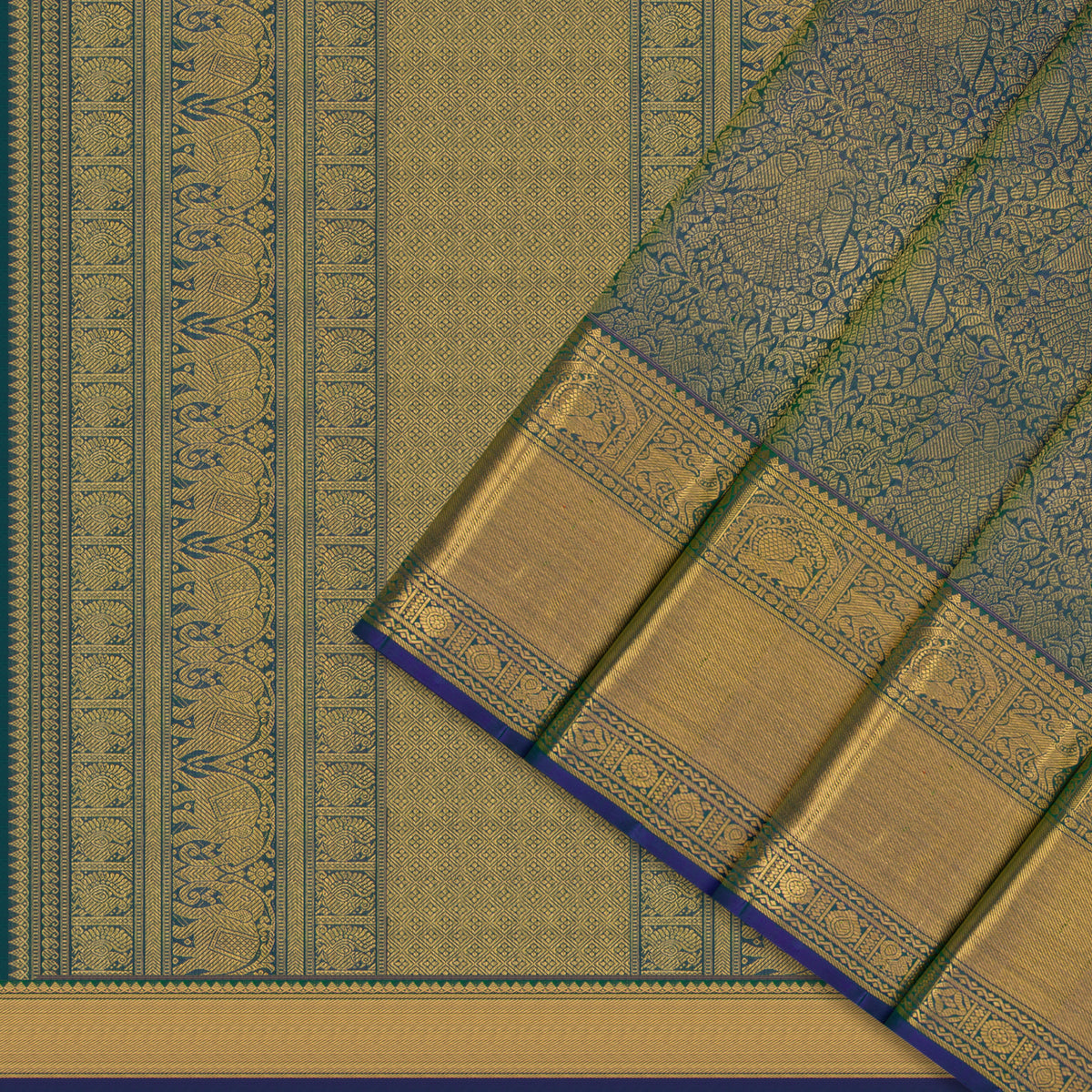 Kanakavalli Kanjivaram Silk Sari 26-615-HS001-04491 - Cover View