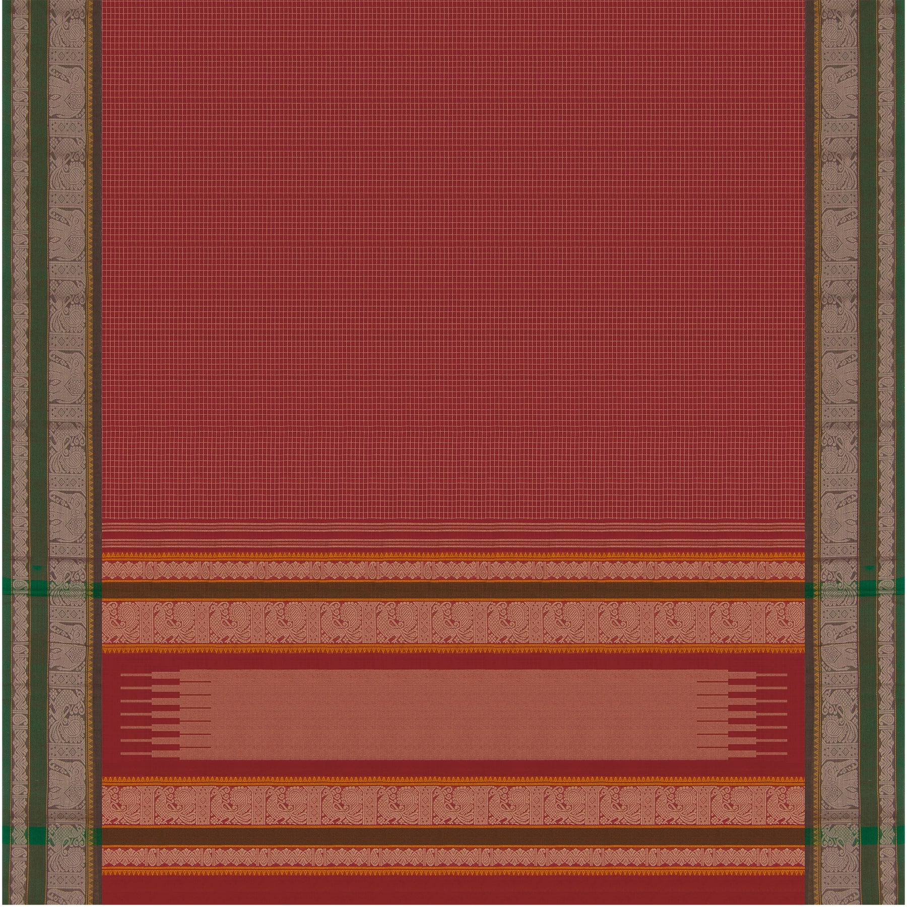 Kanakavalli Kanchi Cotton Sari 26-621-HS003-01257 - Full View