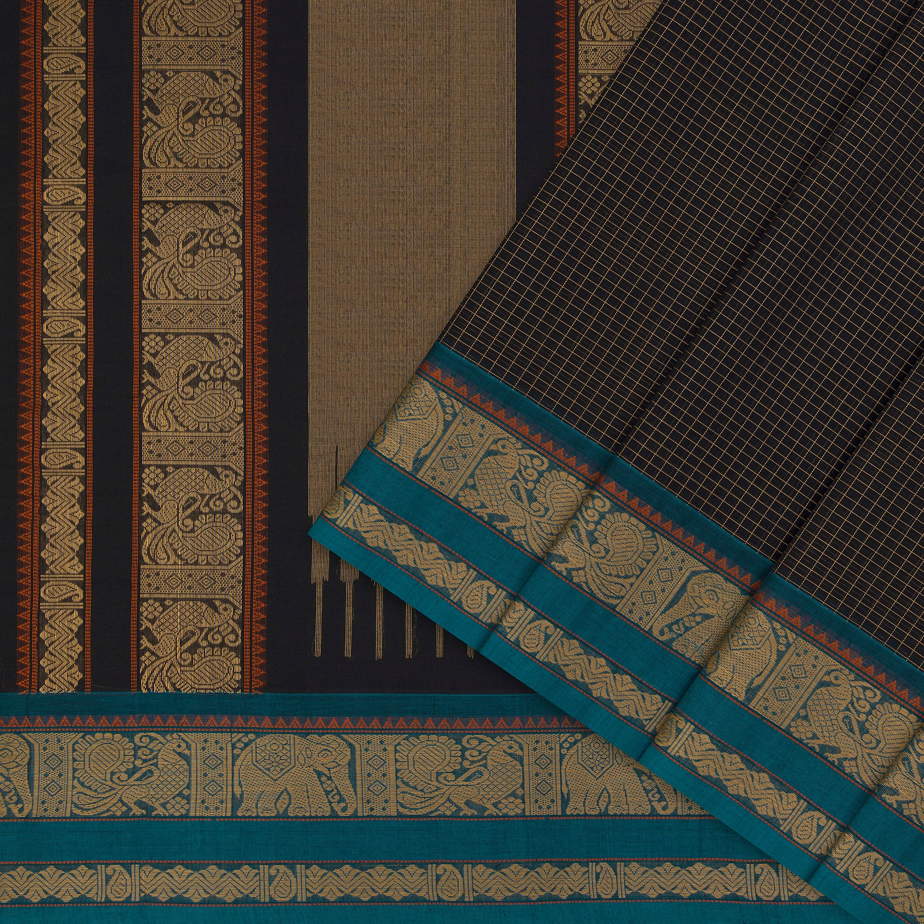 Kanakavalli Kanchi Cotton Sari 26-621-HS003-01259 - Cover View